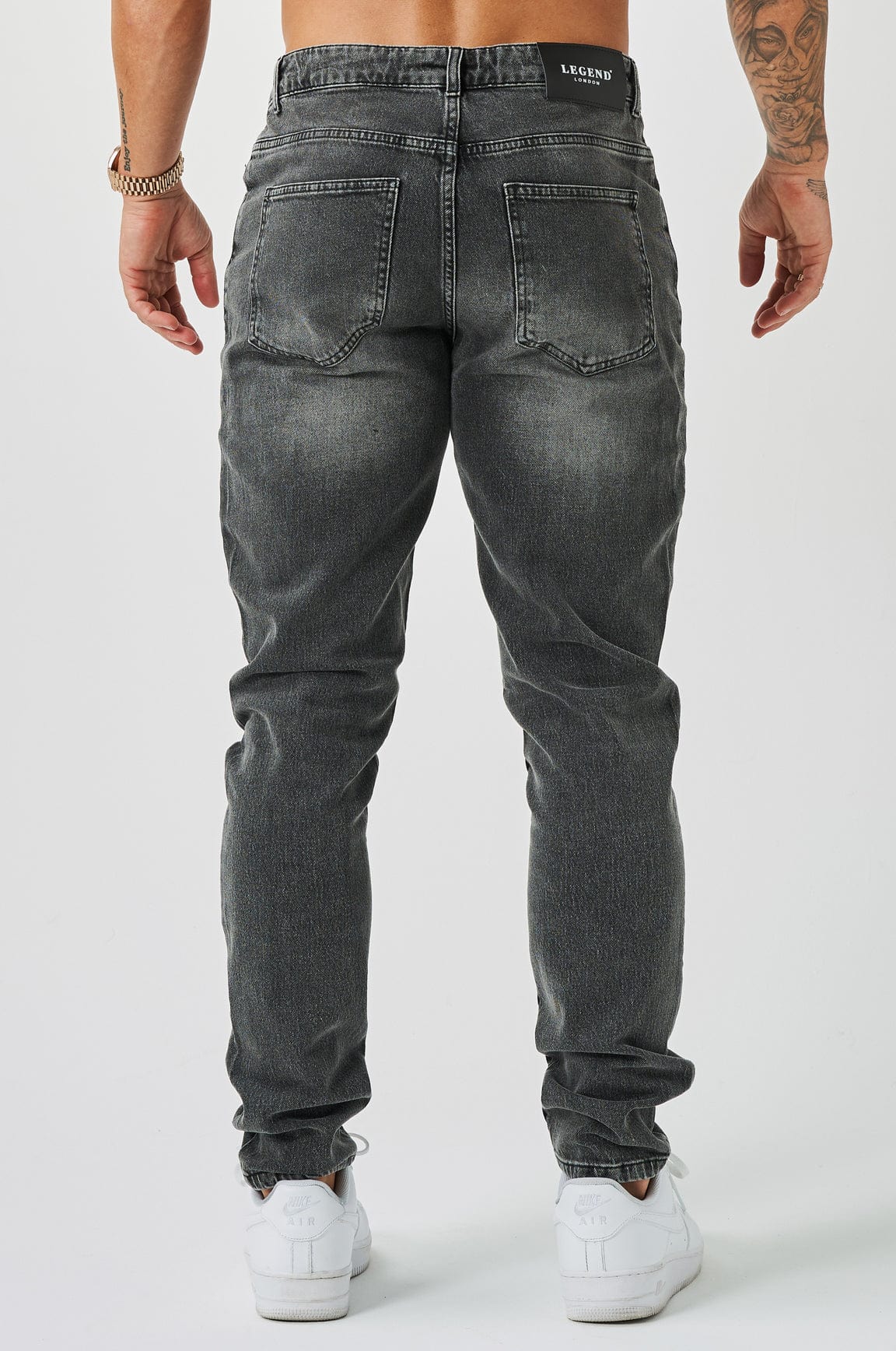 REGULAR FIT JEANS - GREY WASH - Image 5