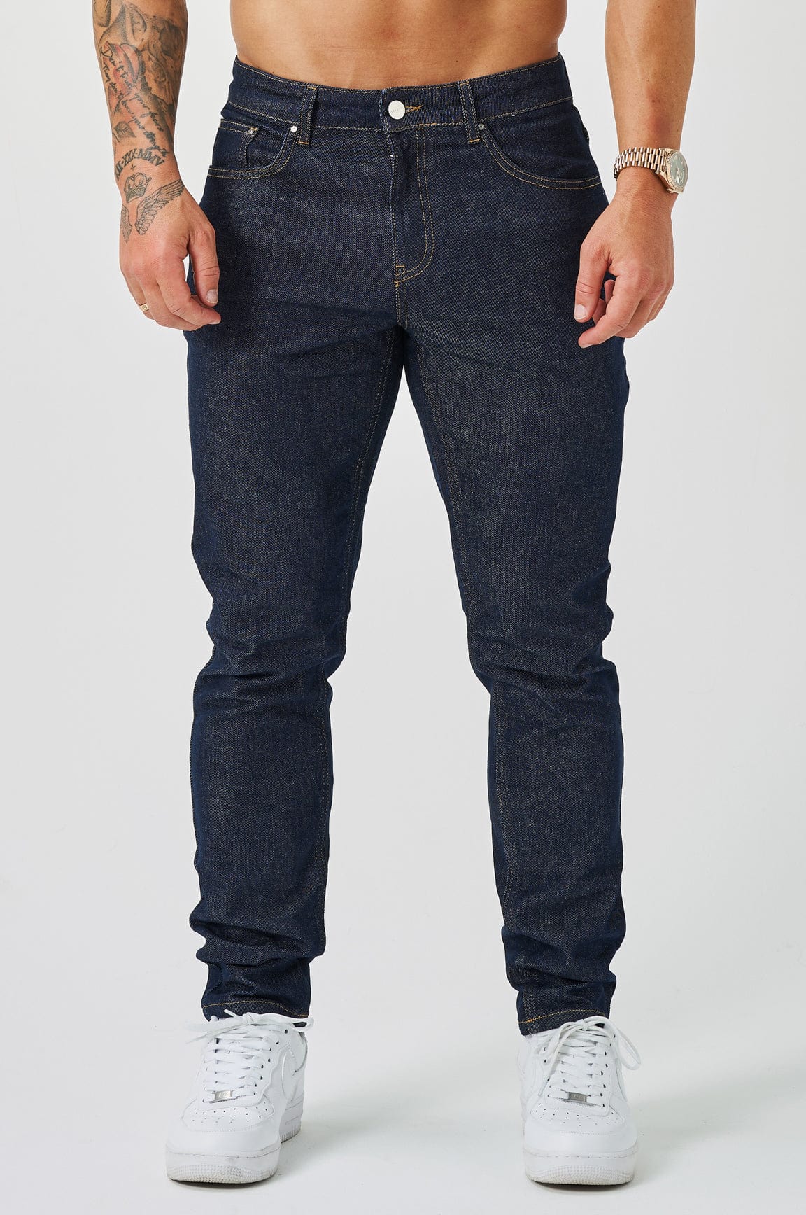 REGULAR FIT JEANS - RAW INDIGO - Image 3