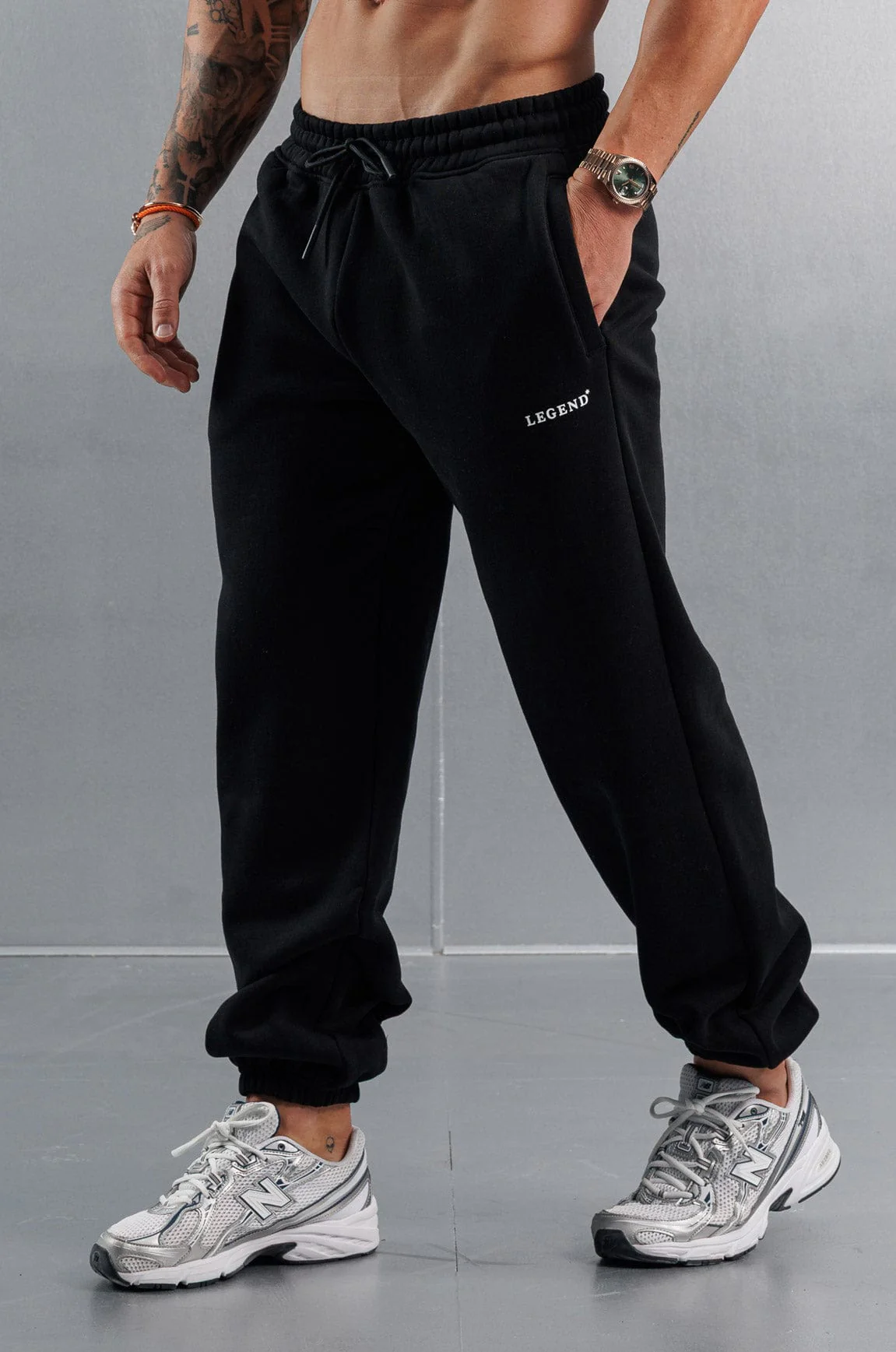 RELAXED JOGGER - BLACK - Image 3
