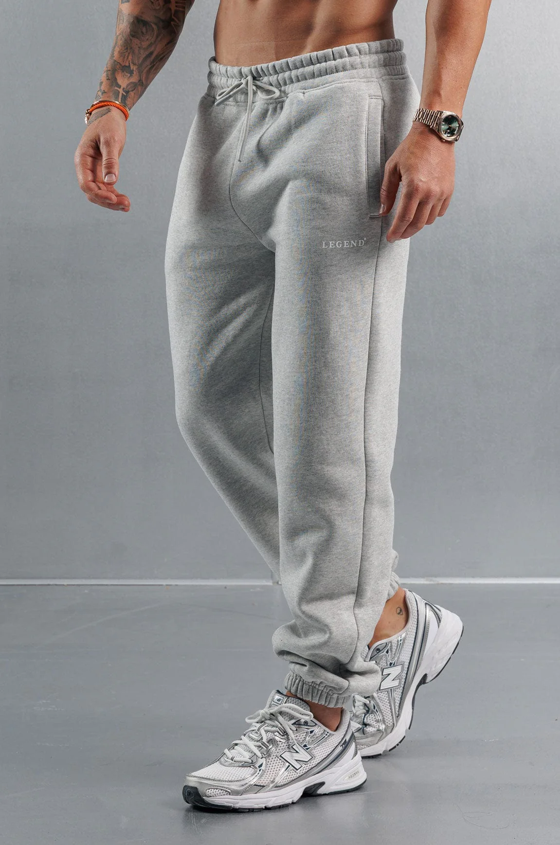 RELAXED JOGGER - GREY MARL - Image 6