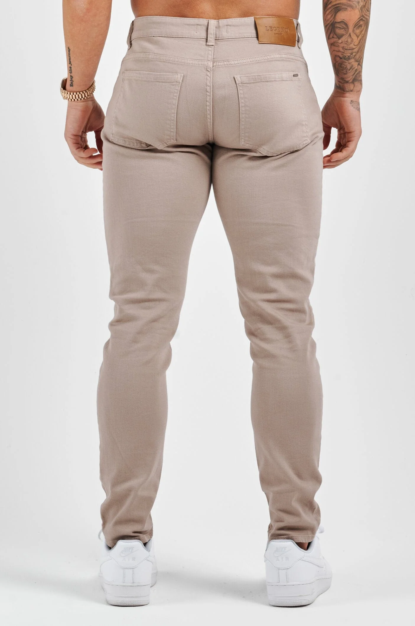 SLIM FIT JEANS 2.0 - BEIGE - Image 6