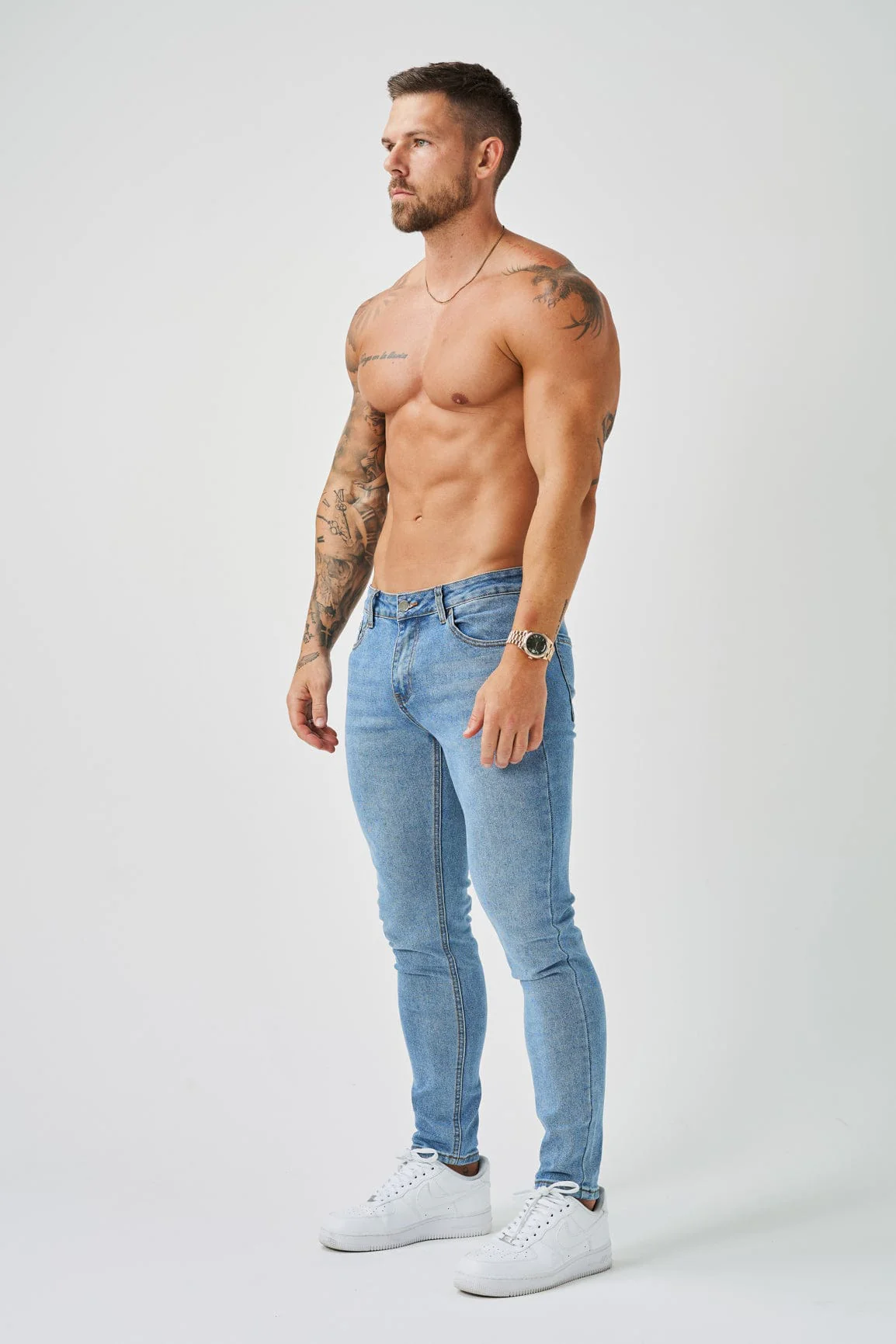 SLIM FIT JEANS 2.0 - BLEACH BLUE - Image 4