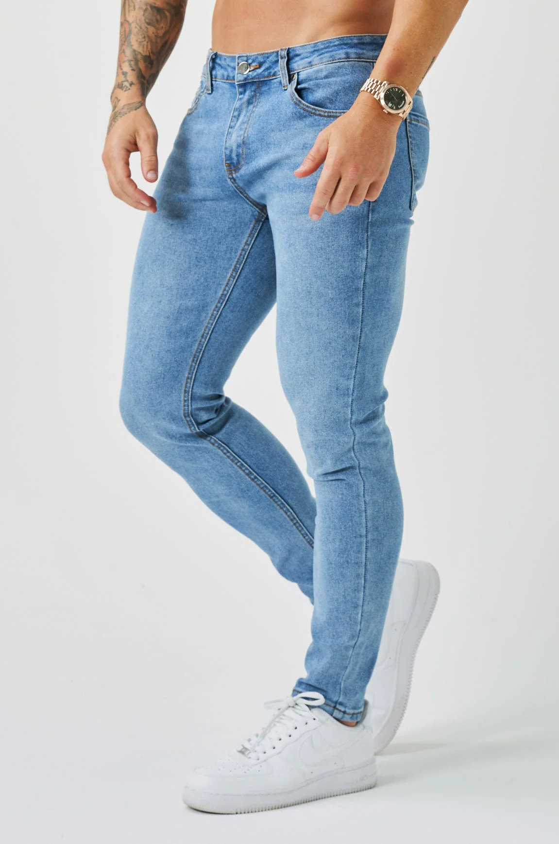SLIM FIT JEANS 2.0 - BLEACH BLUE - Image 5