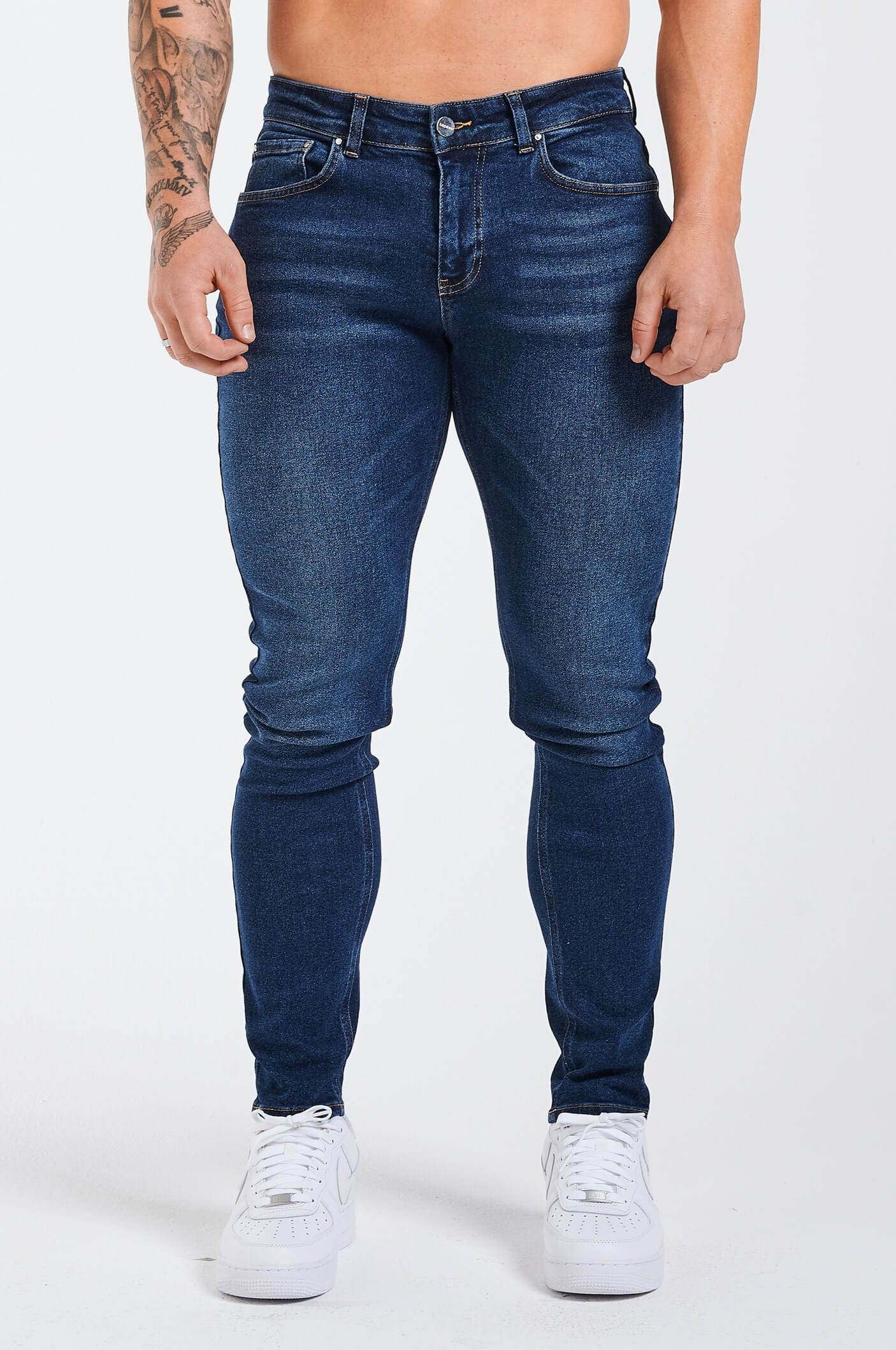 SLIM FIT JEANS 2.0 - DARK BLUE - Image 3