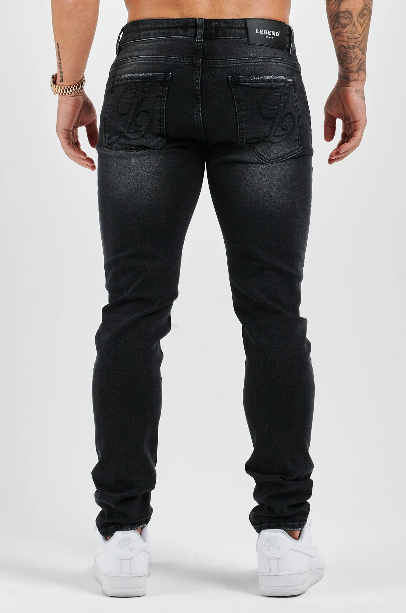 SLIM FIT JEANS 2.0 DISTRESSED - GREY WASH - Image 5