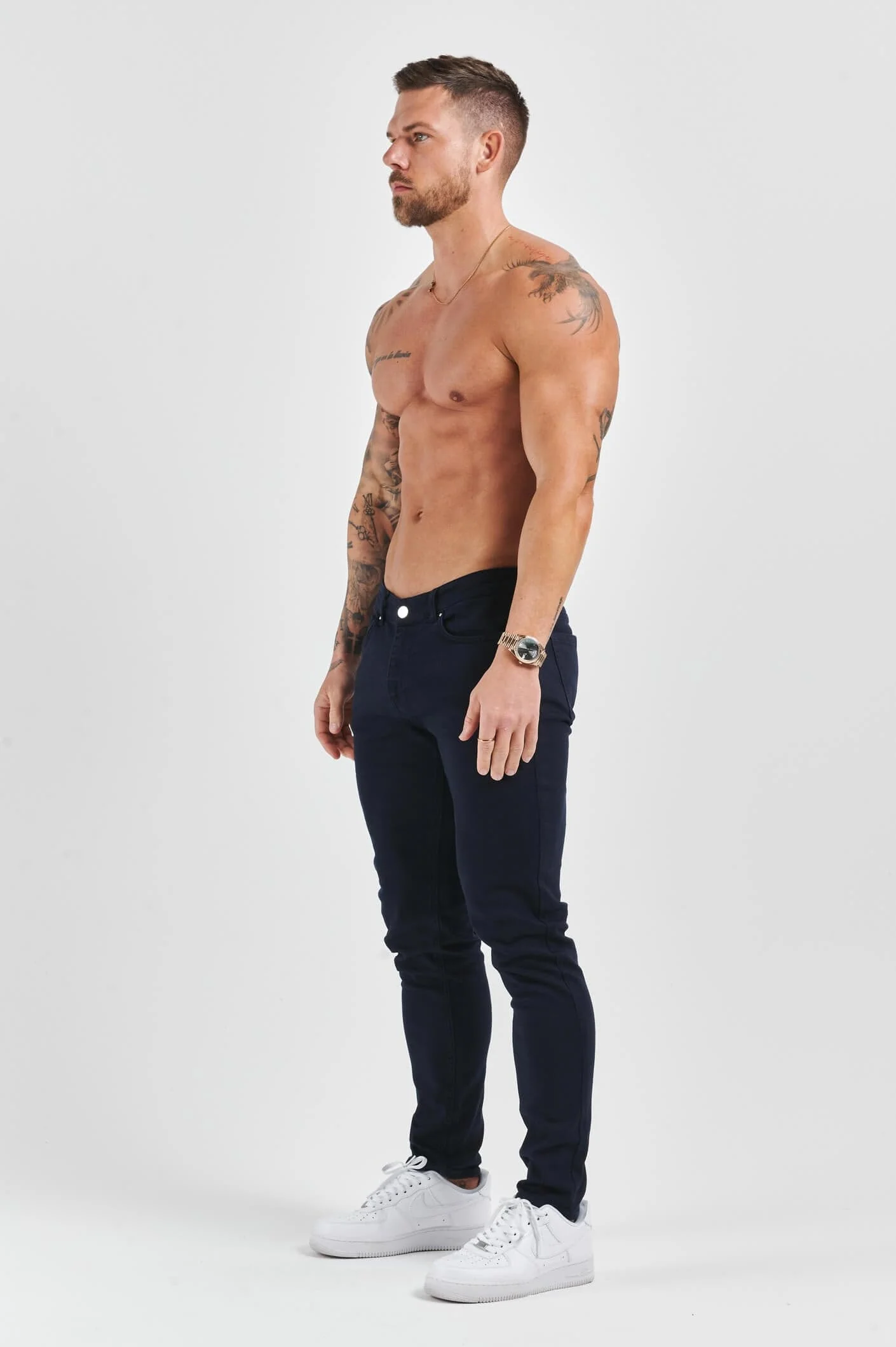 SLIM FIT JEANS 2.0 - NAVY - Image 4