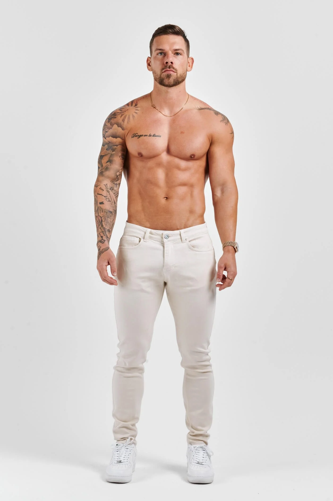 SLIM FIT JEANS 2.0 - OFF WHITE - Image 2