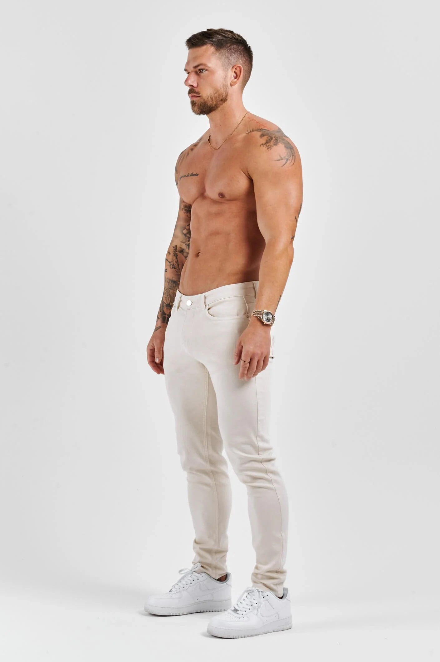 SLIM FIT JEANS 2.0 - OFF WHITE - Image 4