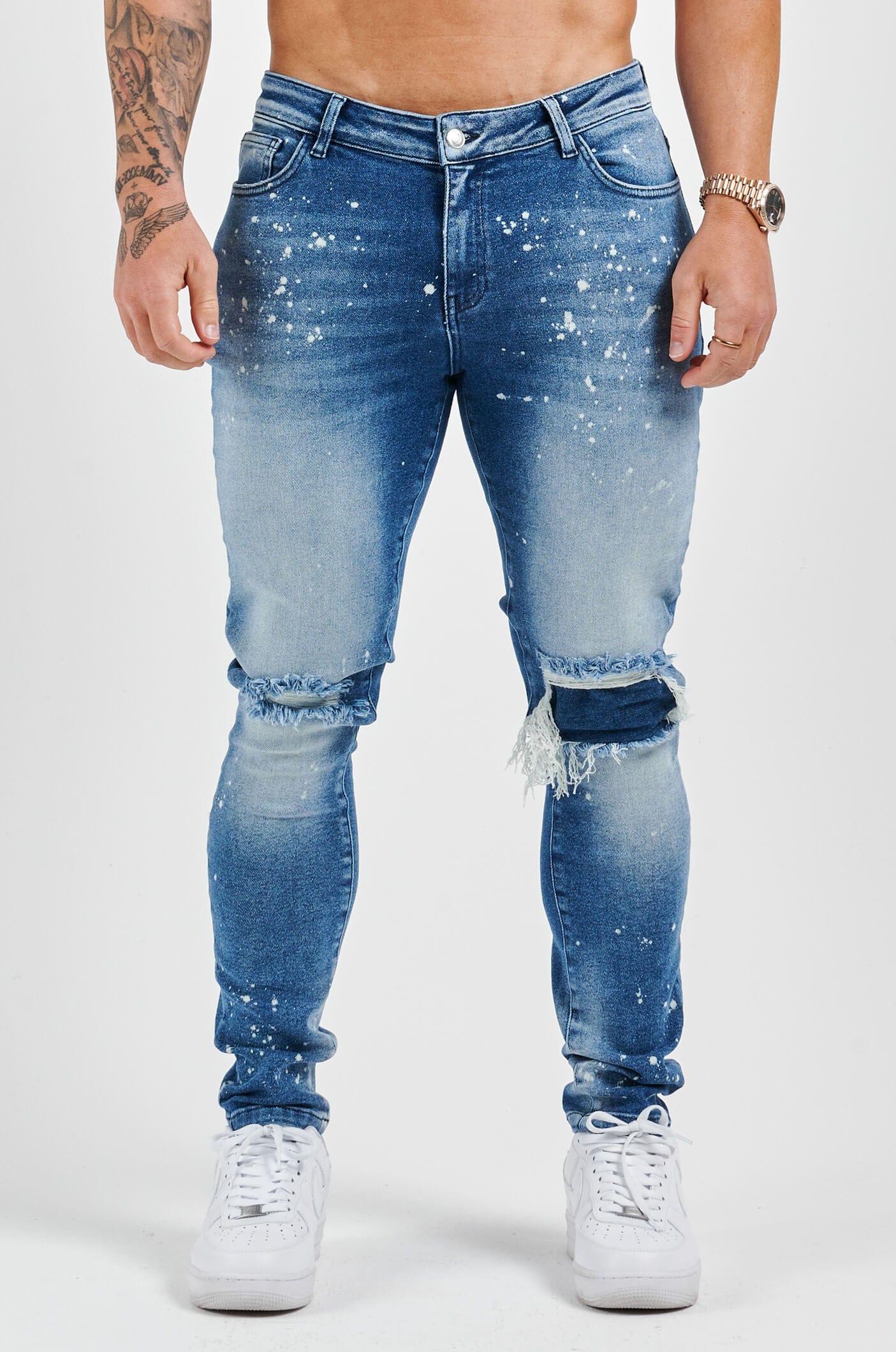 SLIM FIT JEANS 2.0 - PAINT BLUE - Image 3