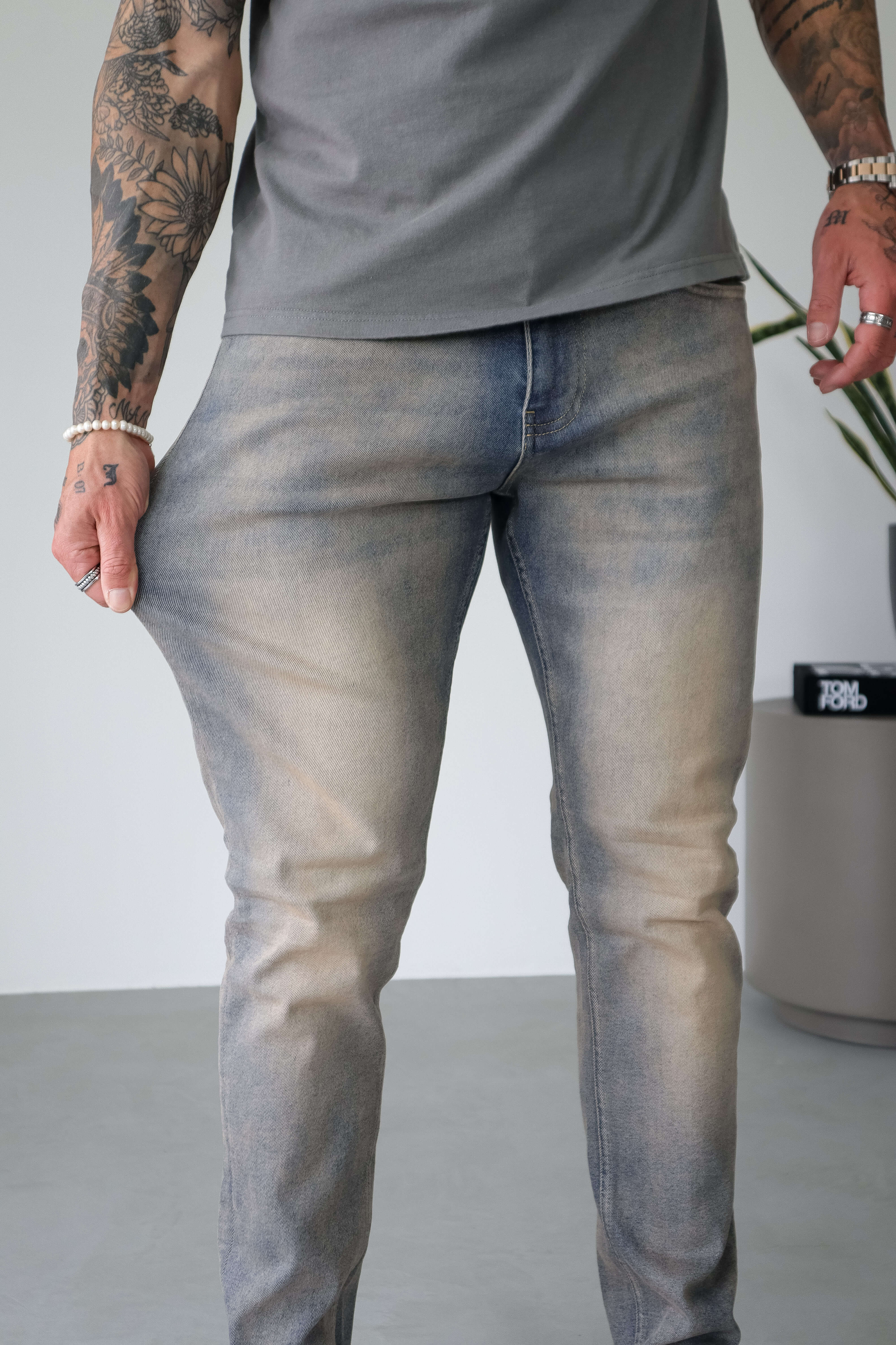 SLIM FIT JEANS 2.0 - STONE WASHED - Image 5