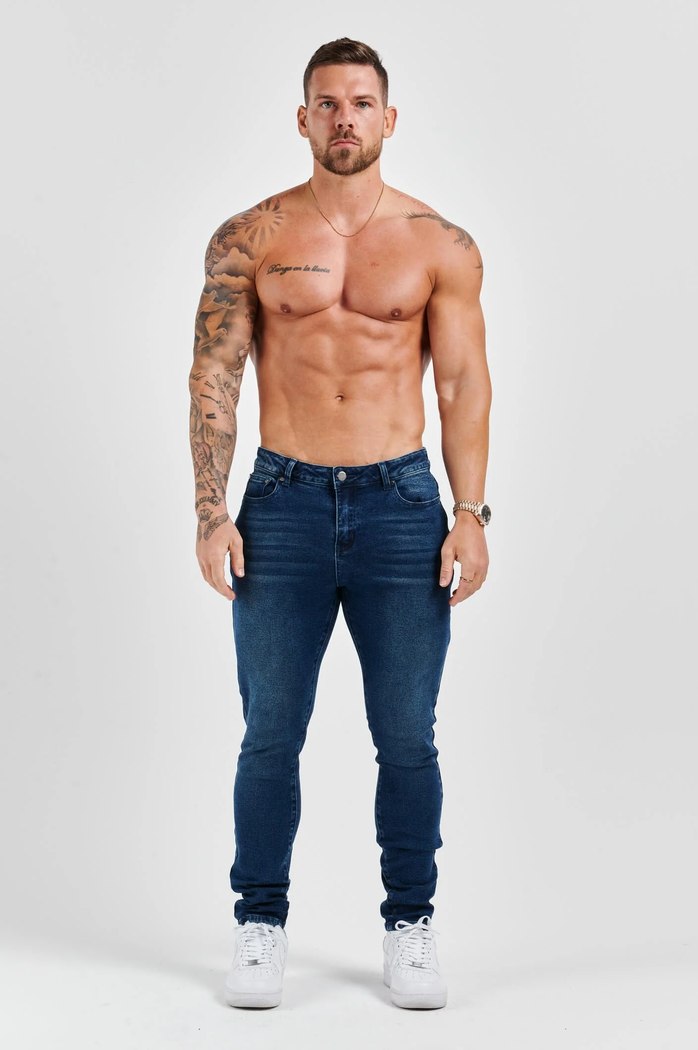 SLIM FIT JEANS 2.0 - DARK INDIGO FADED - Image 2