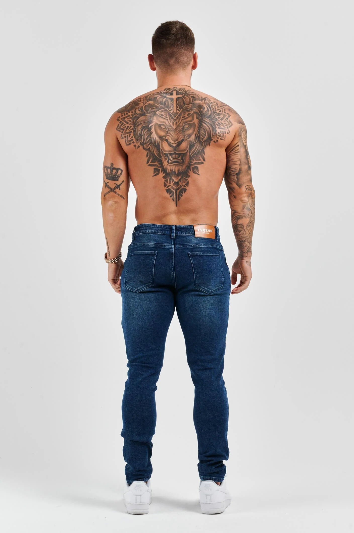 SLIM FIT JEANS 2.0 - DARK INDIGO FADED - Image 7