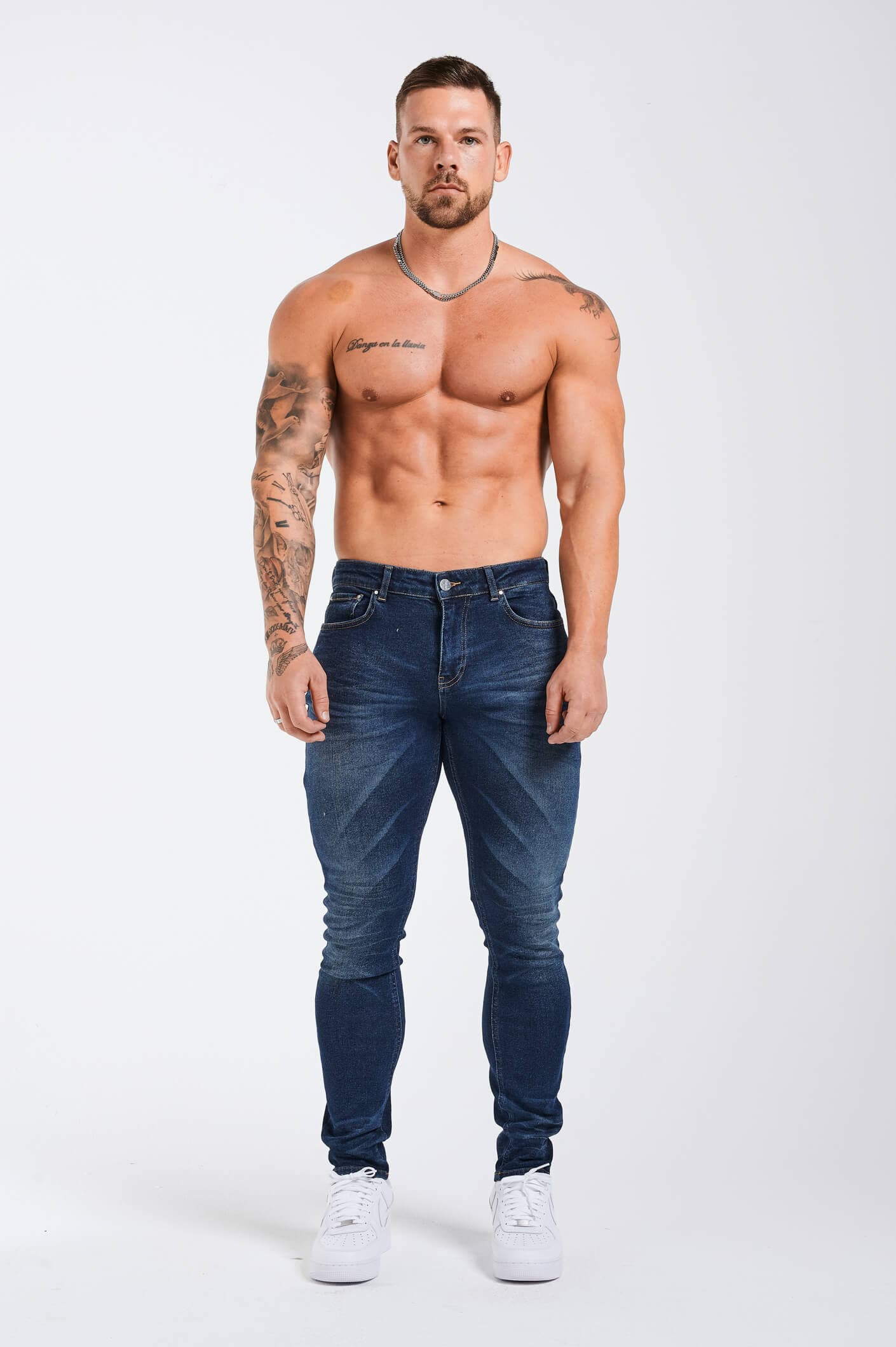SLIM FIT JEANS 2.0 DETAILED - INDIGO BLUE - Image 2