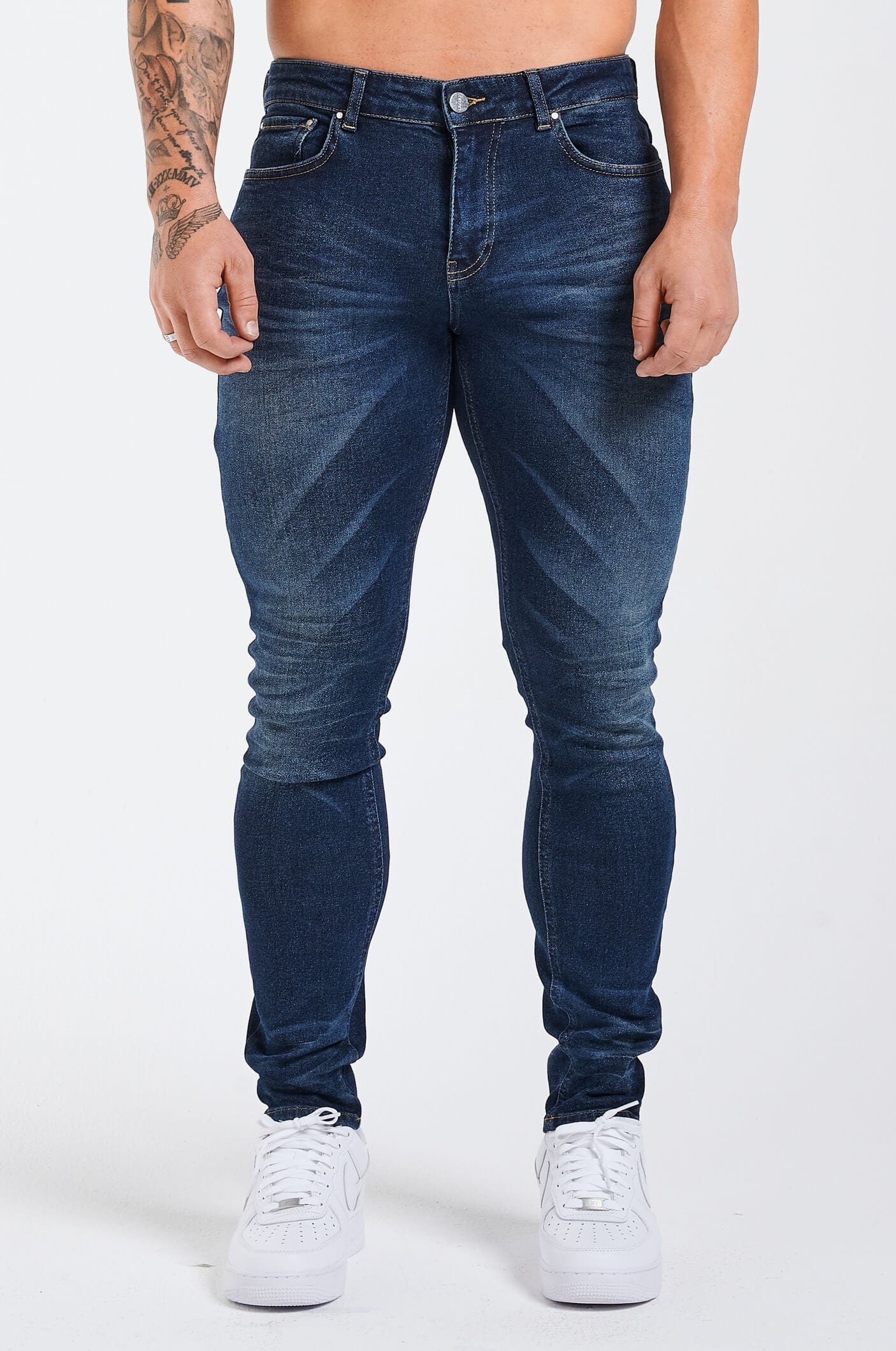 SLIM FIT JEANS 2.0 DETAILED - INDIGO BLUE - Image 3