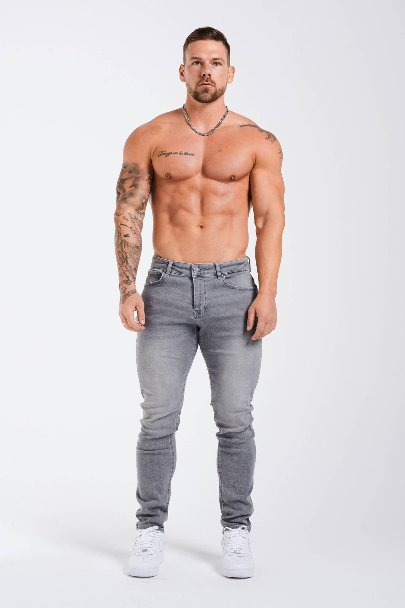 SLIM FIT JEANS 2.0 - LIGHT GREY WASH - Image 2