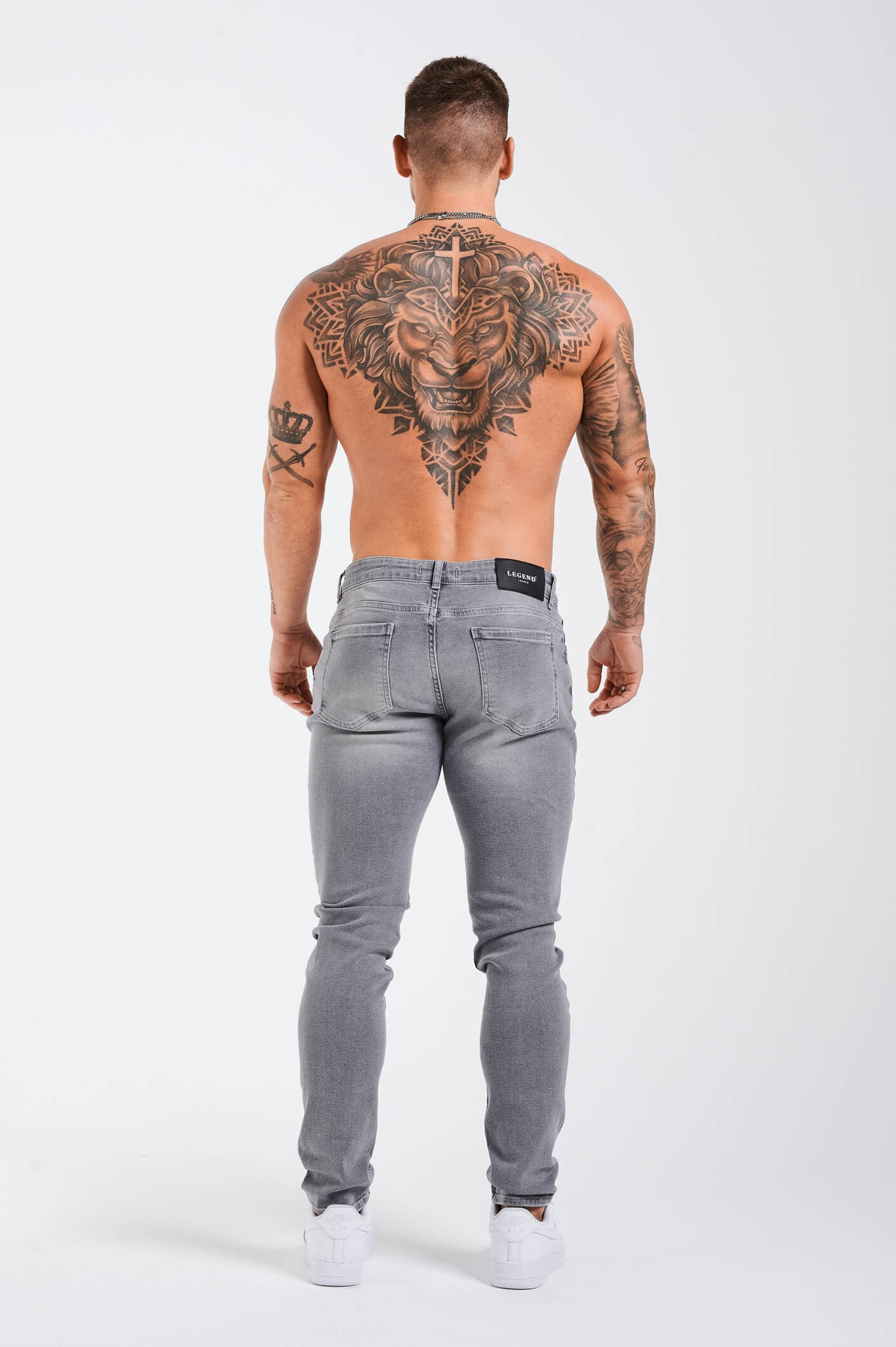SLIM FIT JEANS 2.0 - LIGHT GREY WASH - Image 5