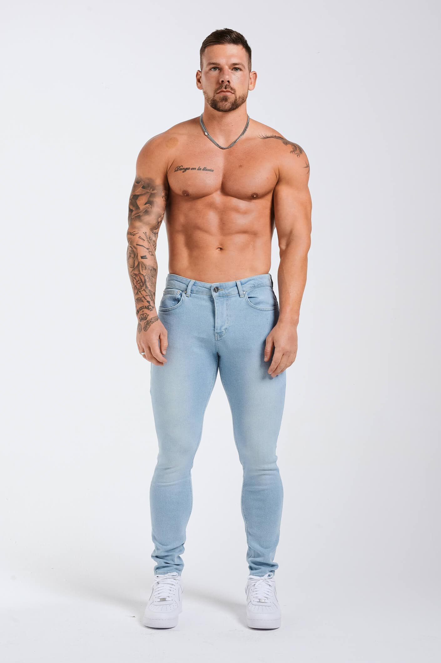 SLIM FIT JEANS 2.0 - PALE LIGHT BLUE - Image 2