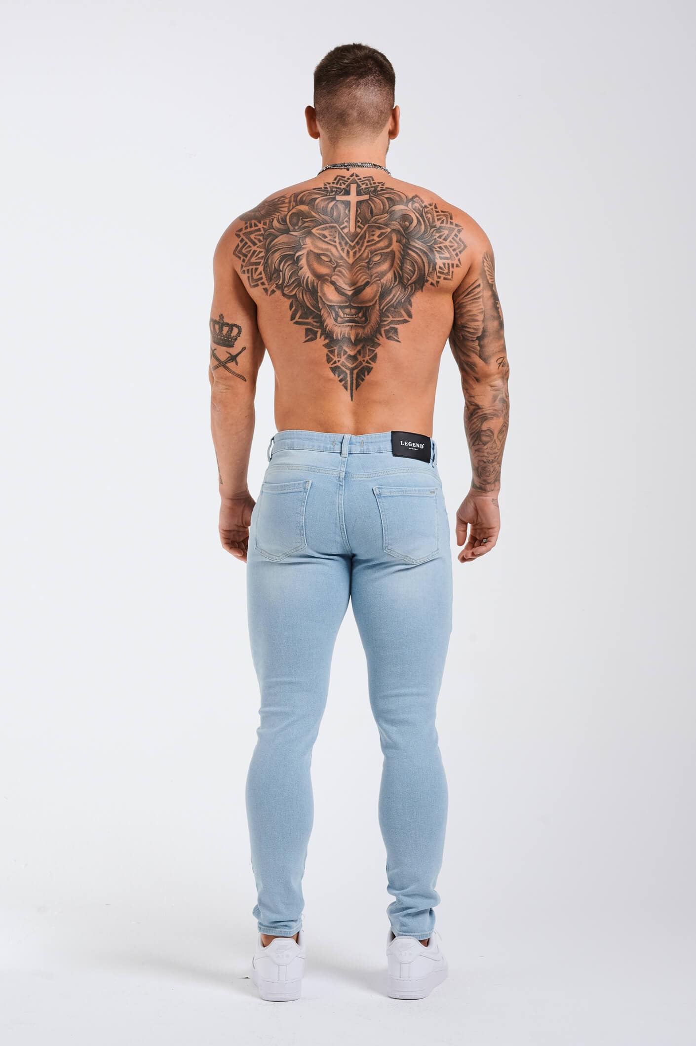 SLIM FIT JEANS 2.0 - PALE LIGHT BLUE - Image 5