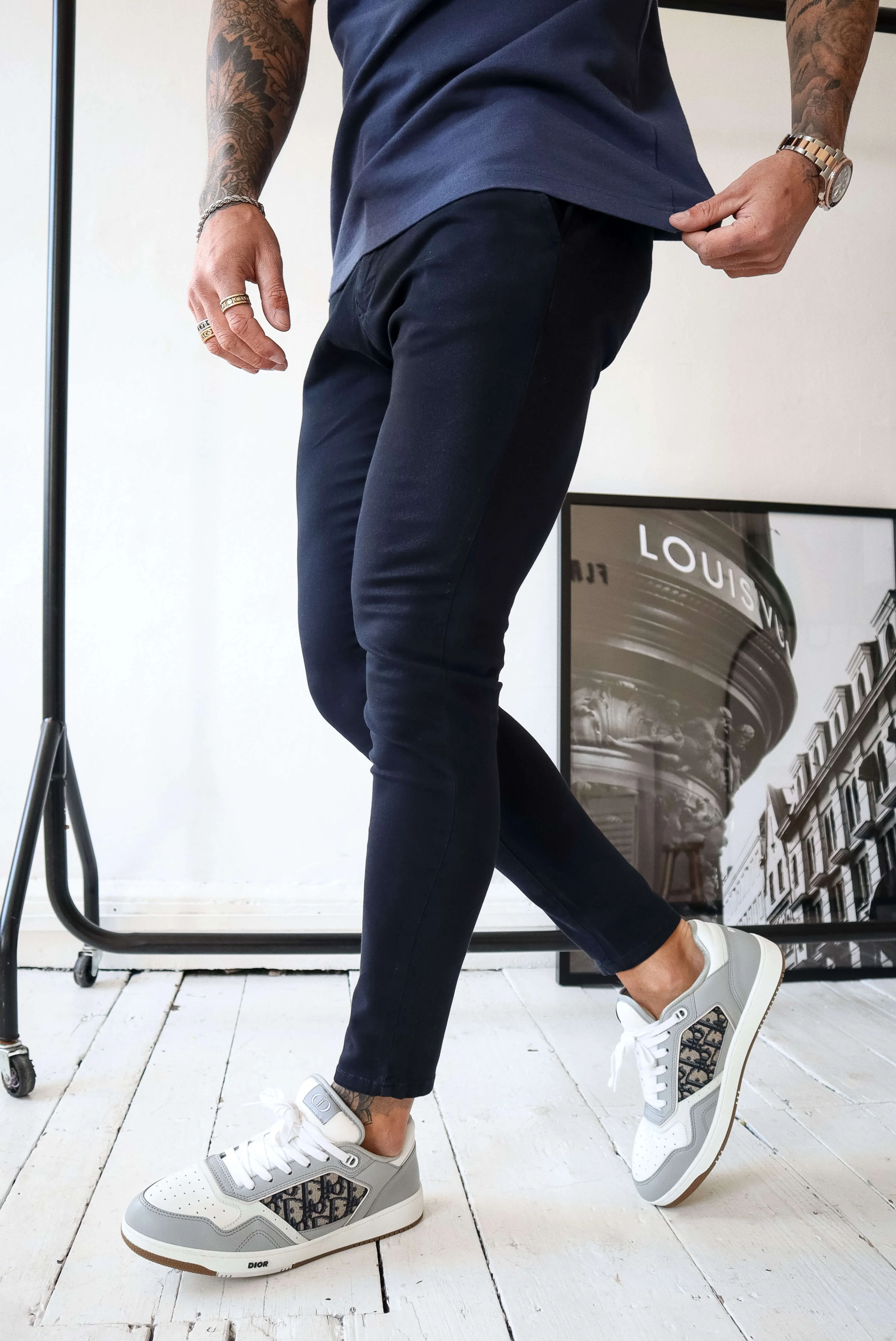 SPRAY-ON STRETCH CHINO - DARK NAVY - Image 2