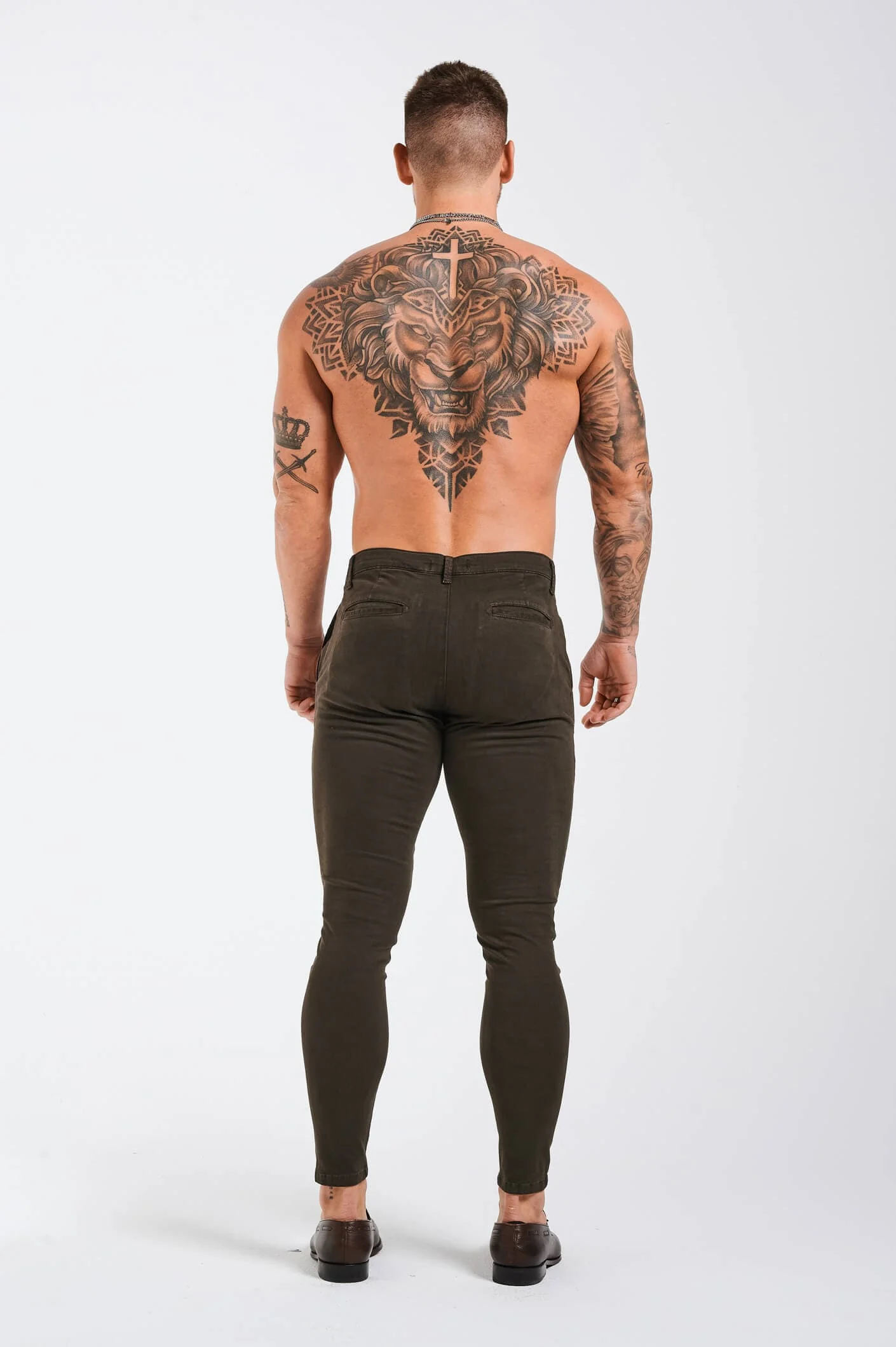 SPRAY-ON STRETCH CHINO - DEEP BROWN - Image 5