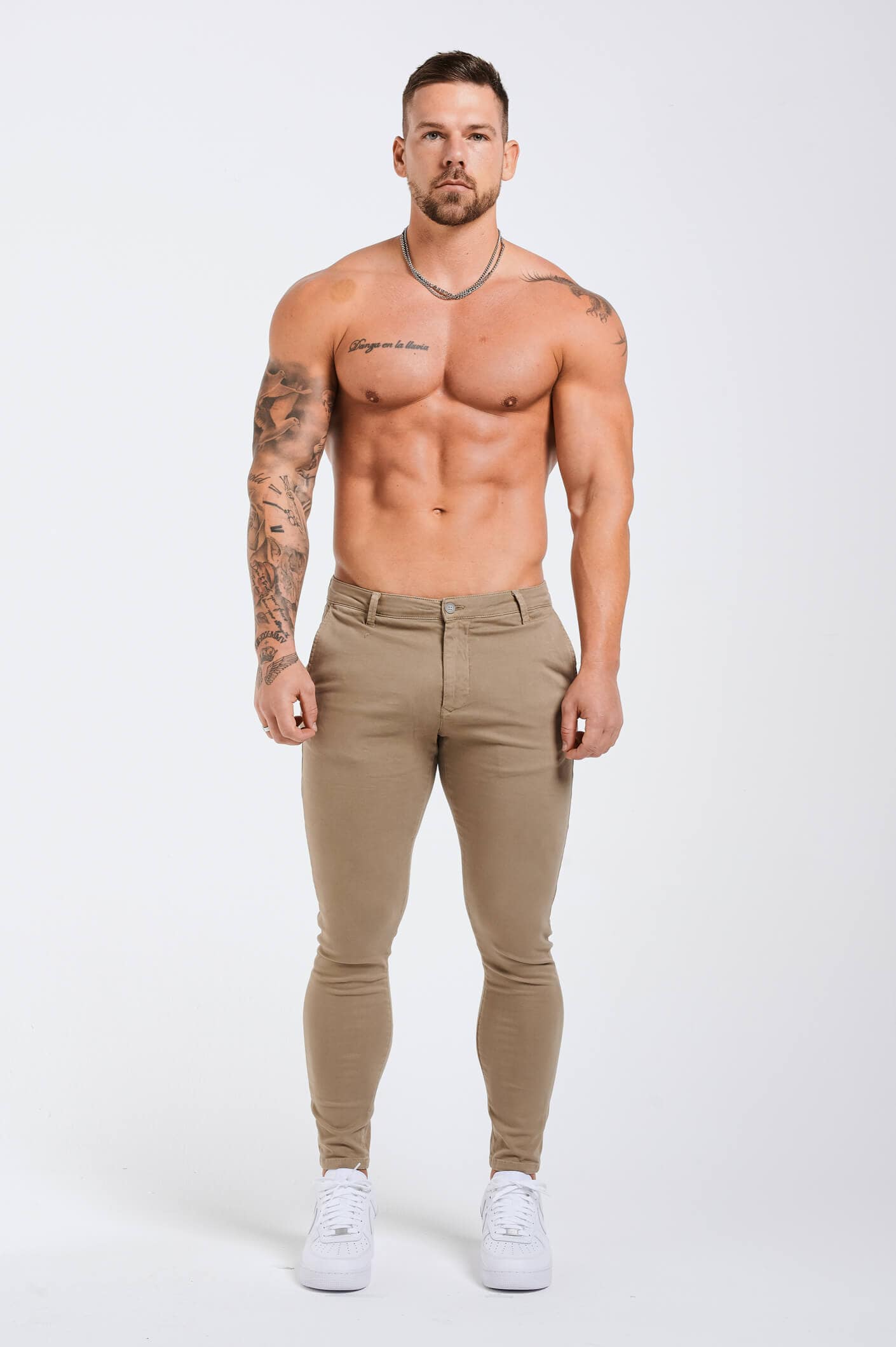 SPRAY-ON STRETCH CHINO - DEEP SAGE - Image 2
