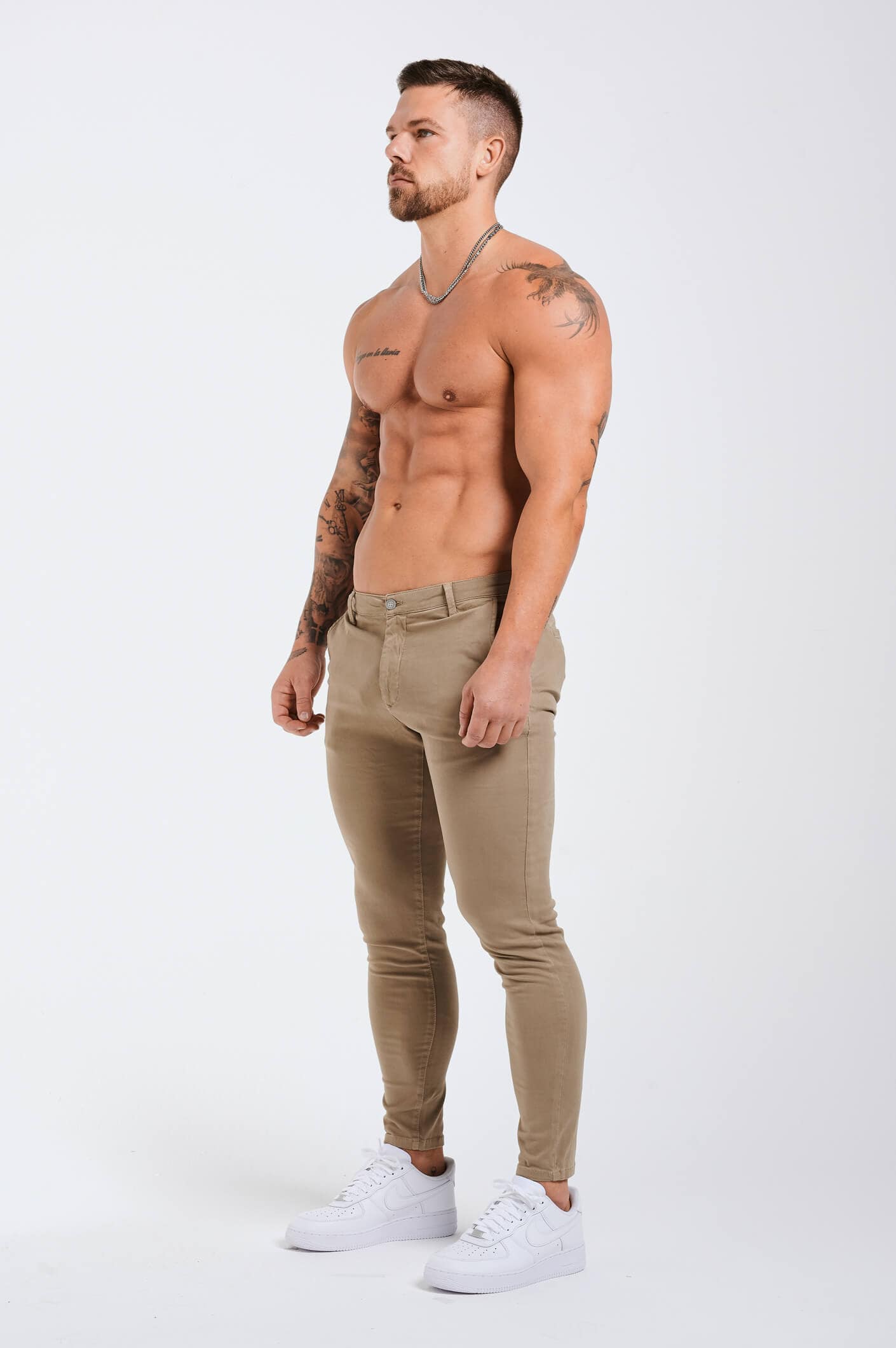 SPRAY-ON STRETCH CHINO - DEEP SAGE - Image 4