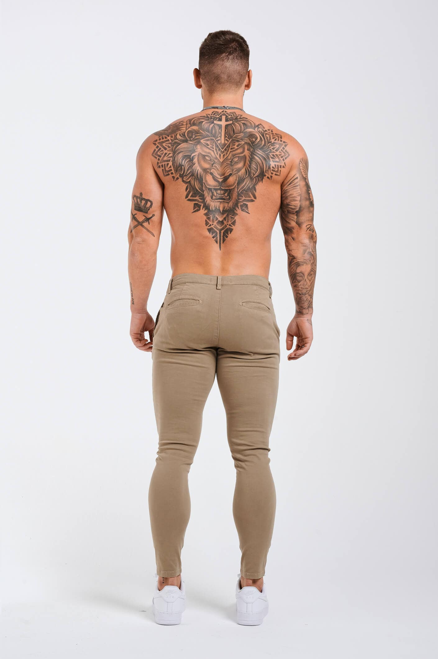 SPRAY-ON STRETCH CHINO - DEEP SAGE - Image 5