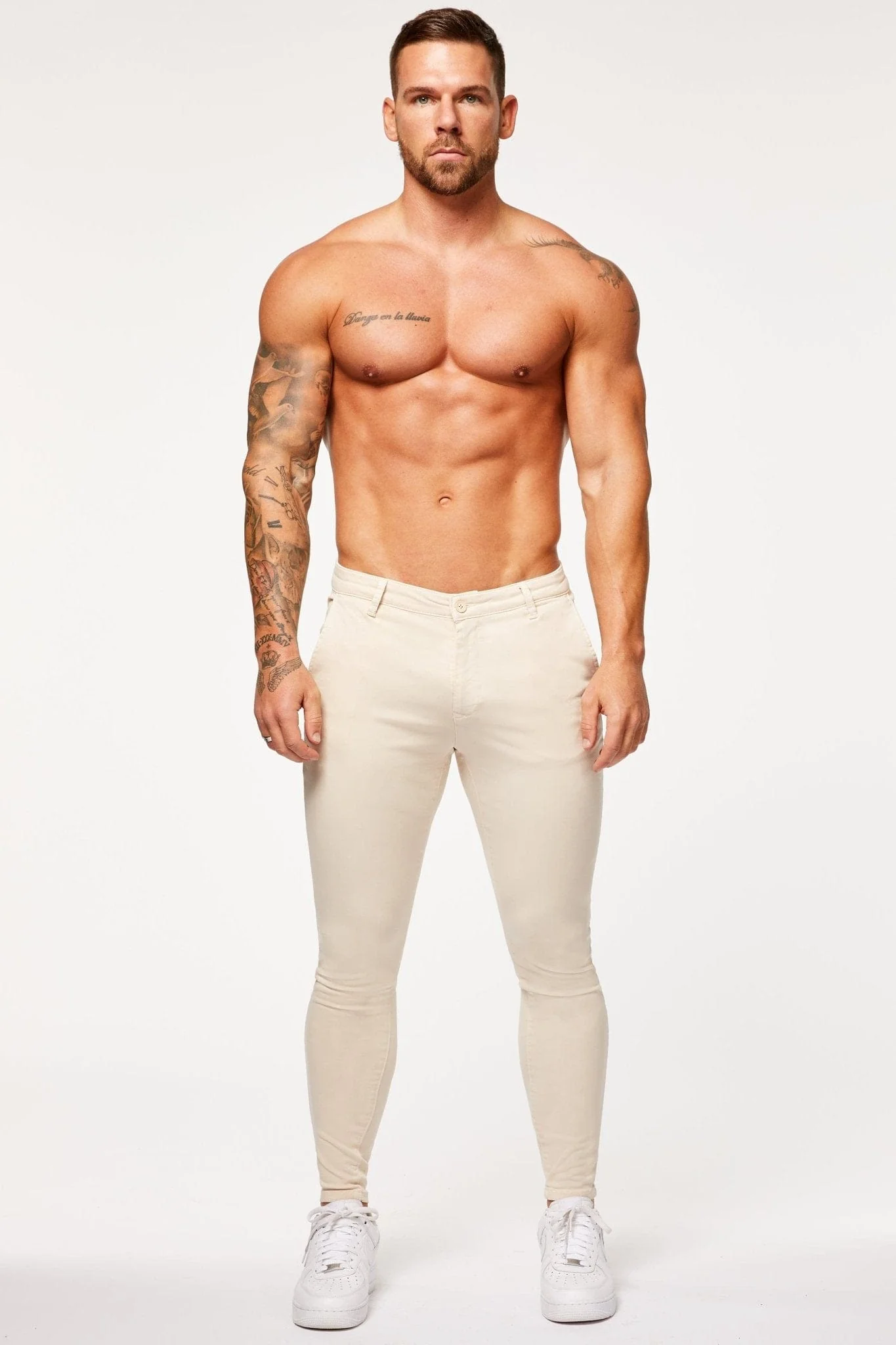 SPRAY-ON STRETCH CHINO - STONE - Image 3