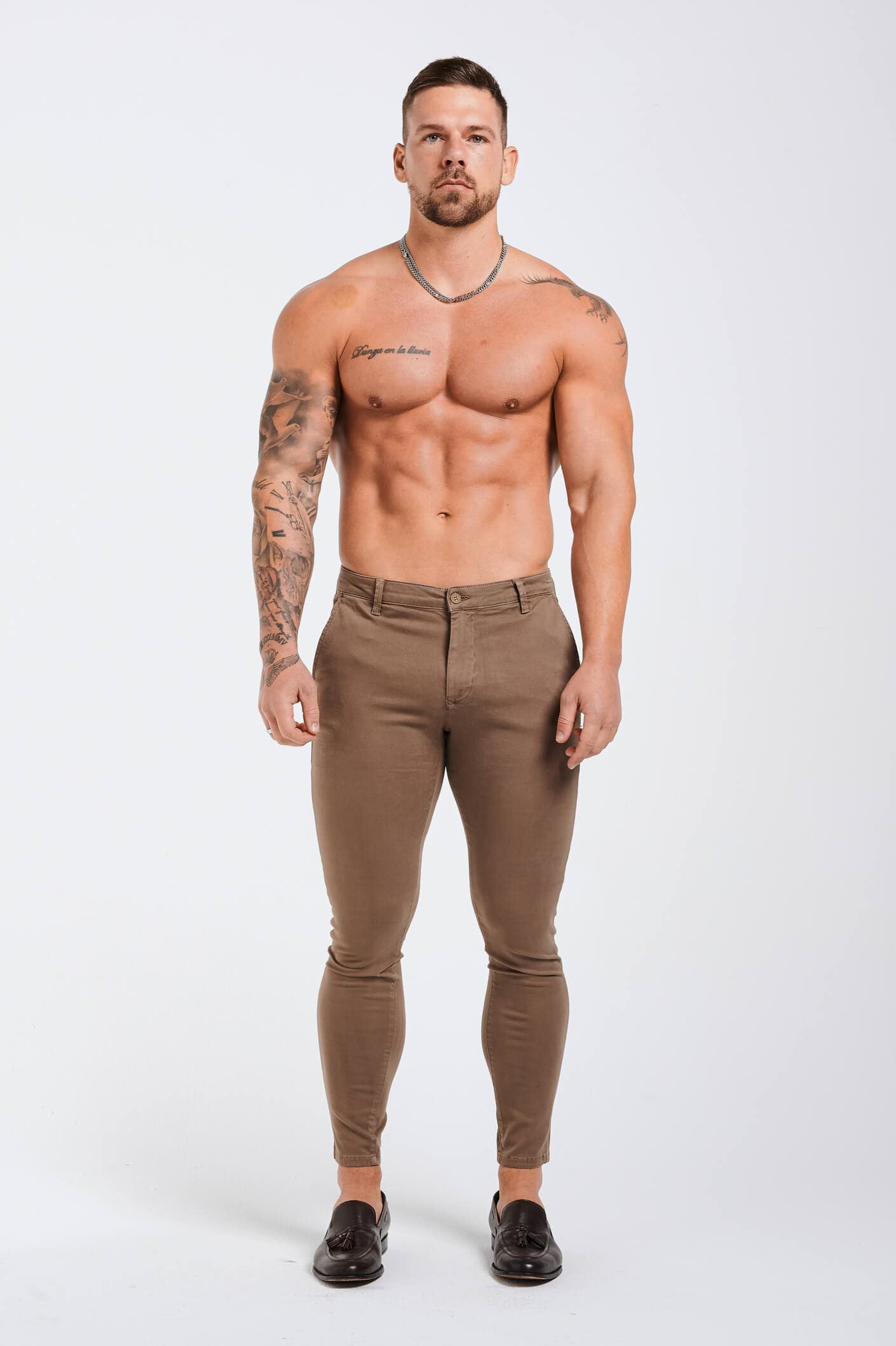 SPRAY-ON STRETCH CHINO - TAUPE - Image 2