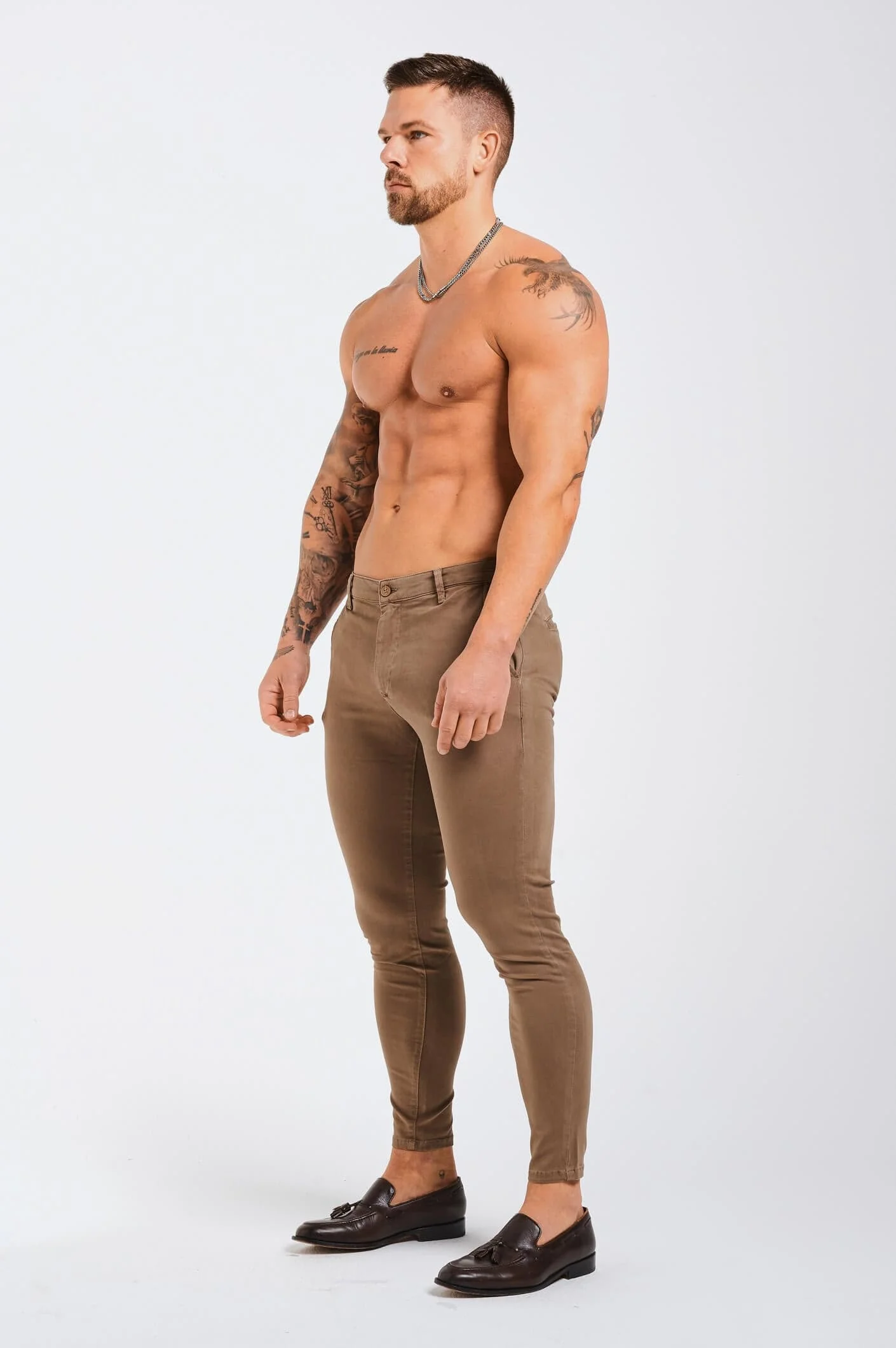 SPRAY-ON STRETCH CHINO - TAUPE - Image 4