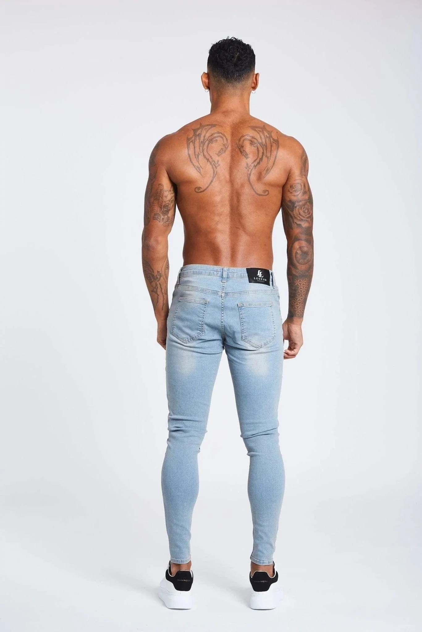 SKINNY FIT JEANS NON RIPPED - STONE WASHED - Image 5
