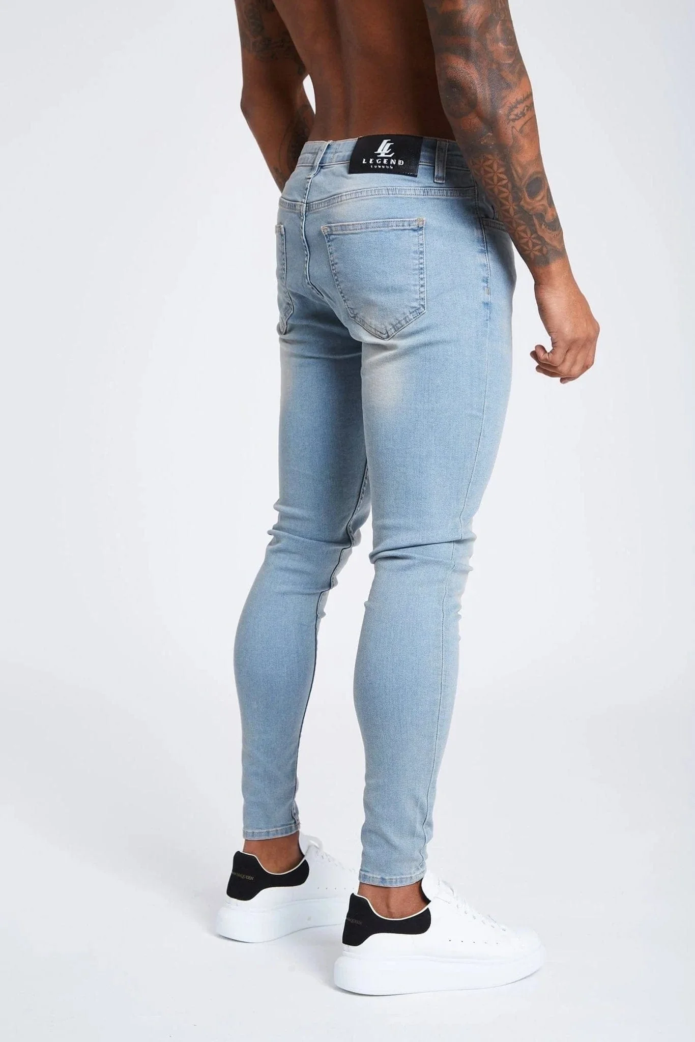 SKINNY FIT JEANS NON RIPPED - STONE WASHED - Image 6