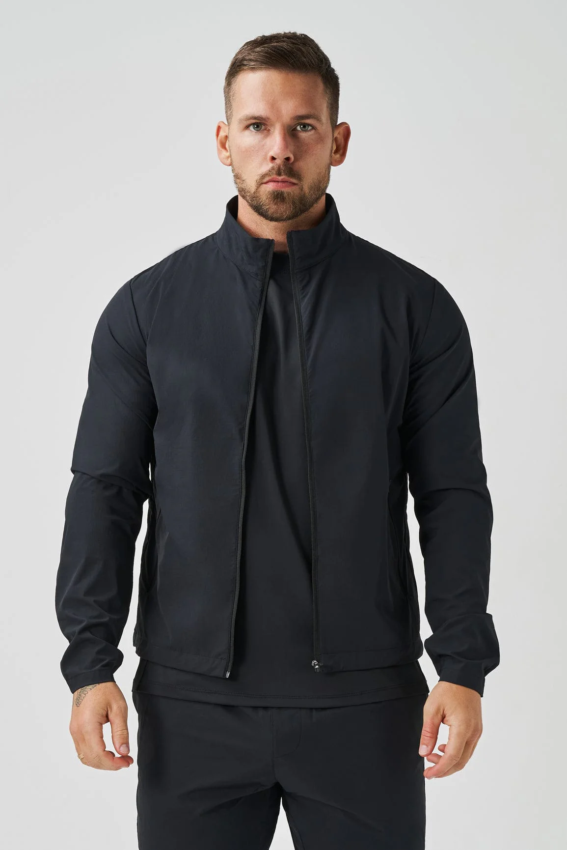 TRACKSUIT JACKET - BLACK - Image 3