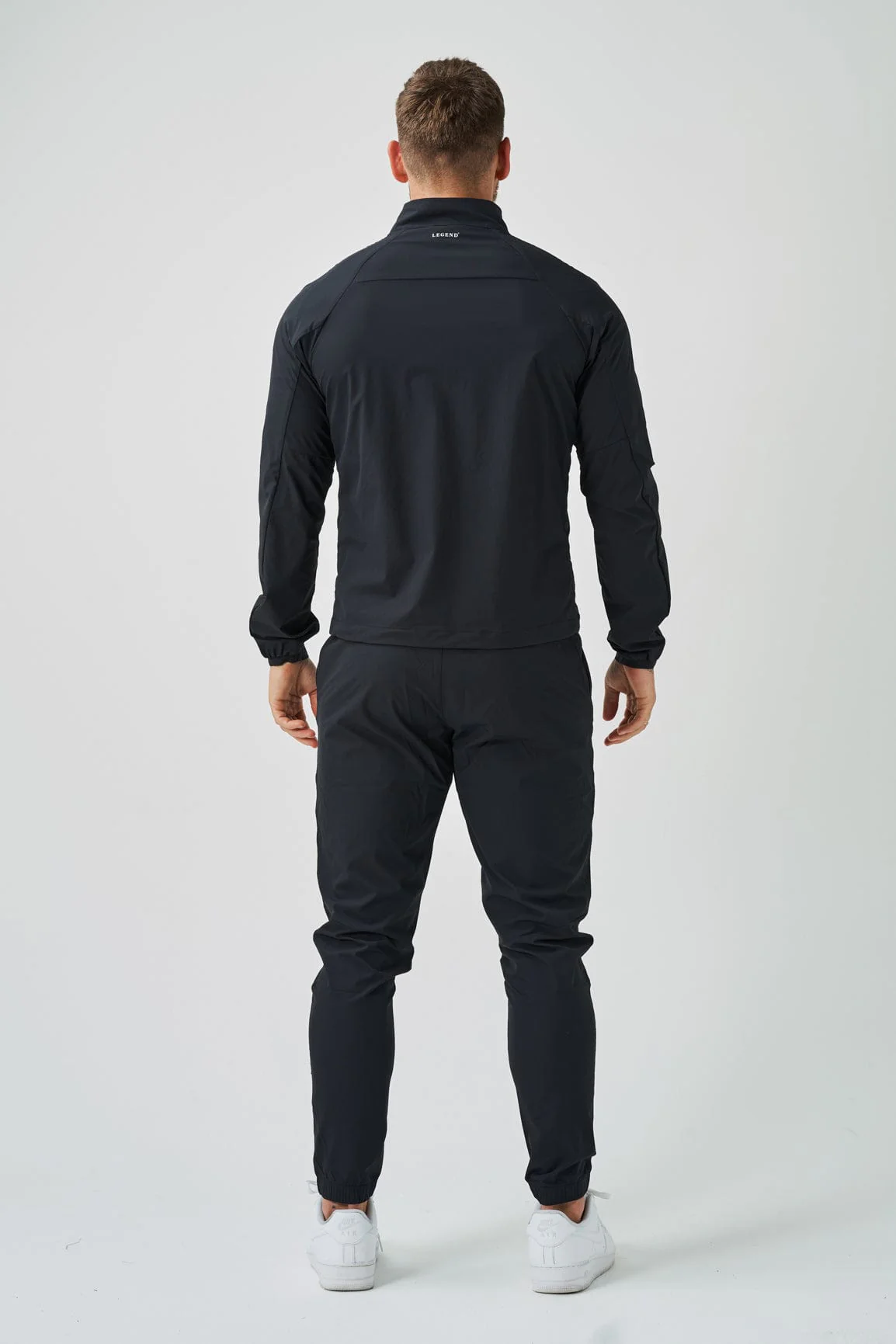 TRACKSUIT JACKET - BLACK - Image 6
