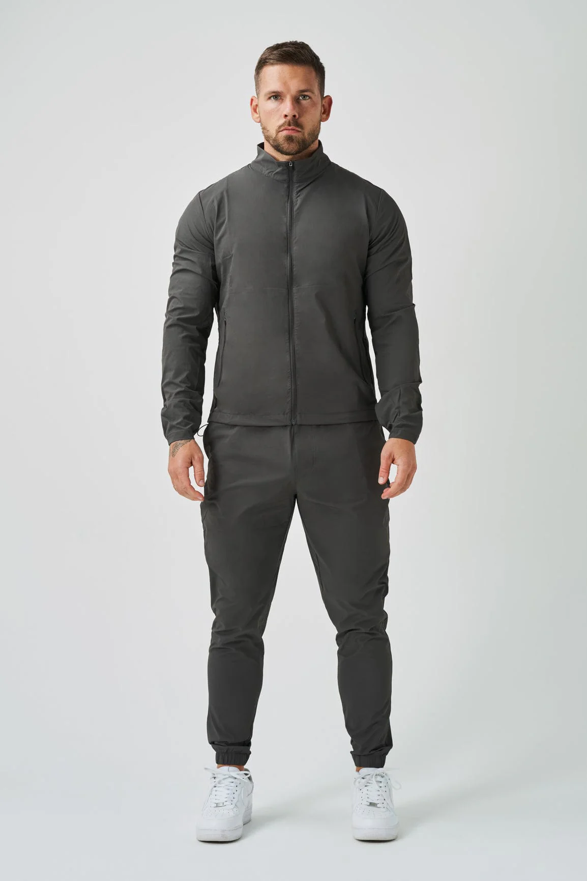 TRACKSUIT JACKET - DARK GREY - Image 2