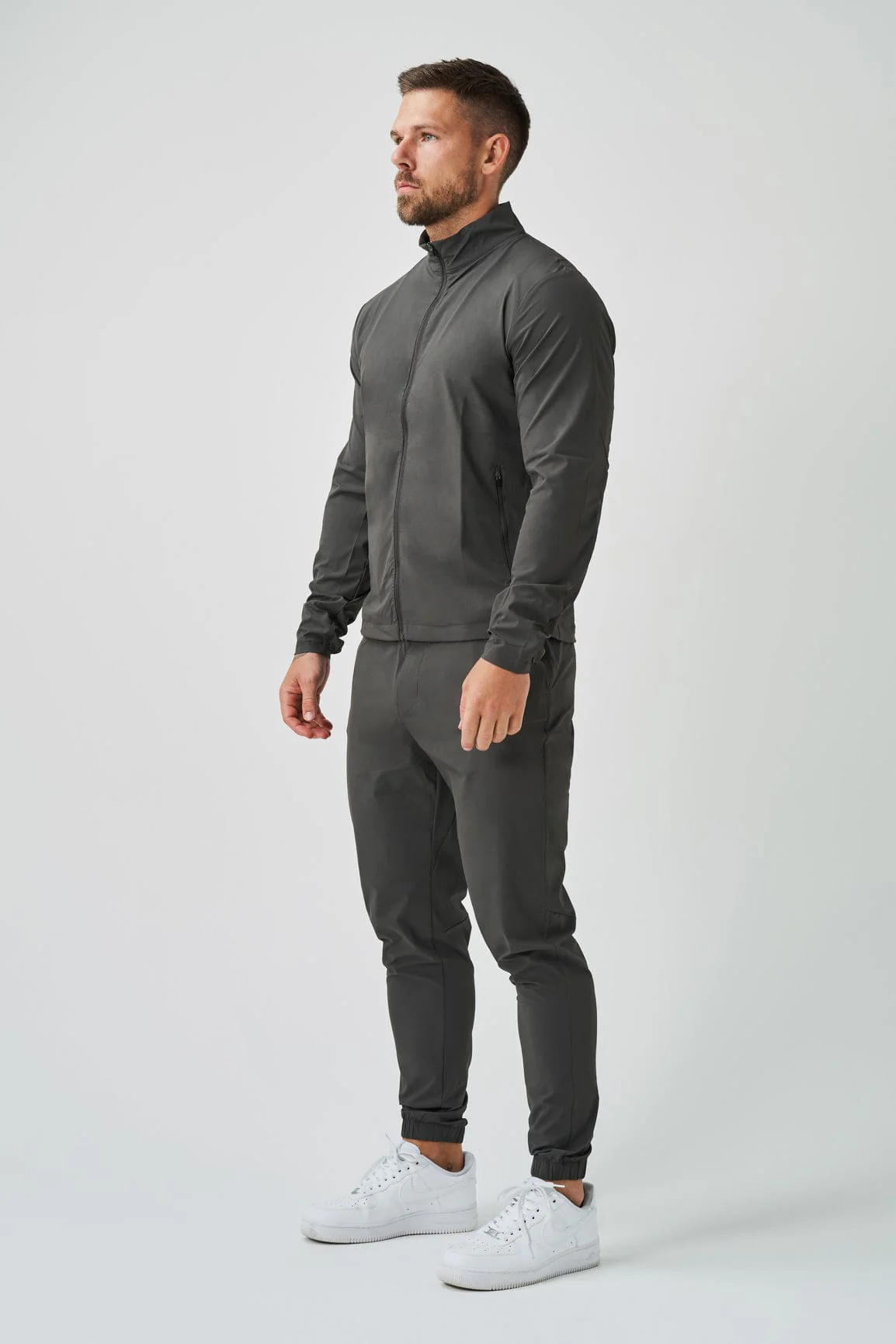 TRACKSUIT JACKET - DARK GREY - Image 8