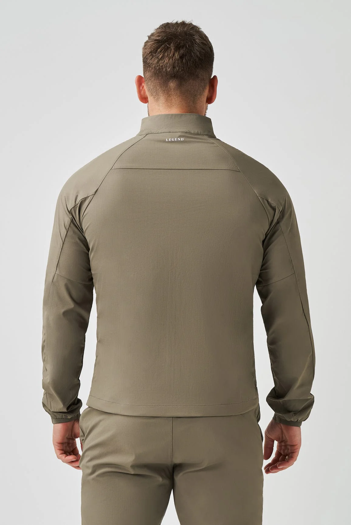 TRACKSUIT JACKET - KHAKI - Image 6