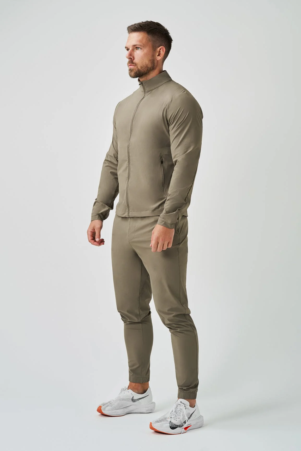 TRACKSUIT JACKET - KHAKI - Image 8