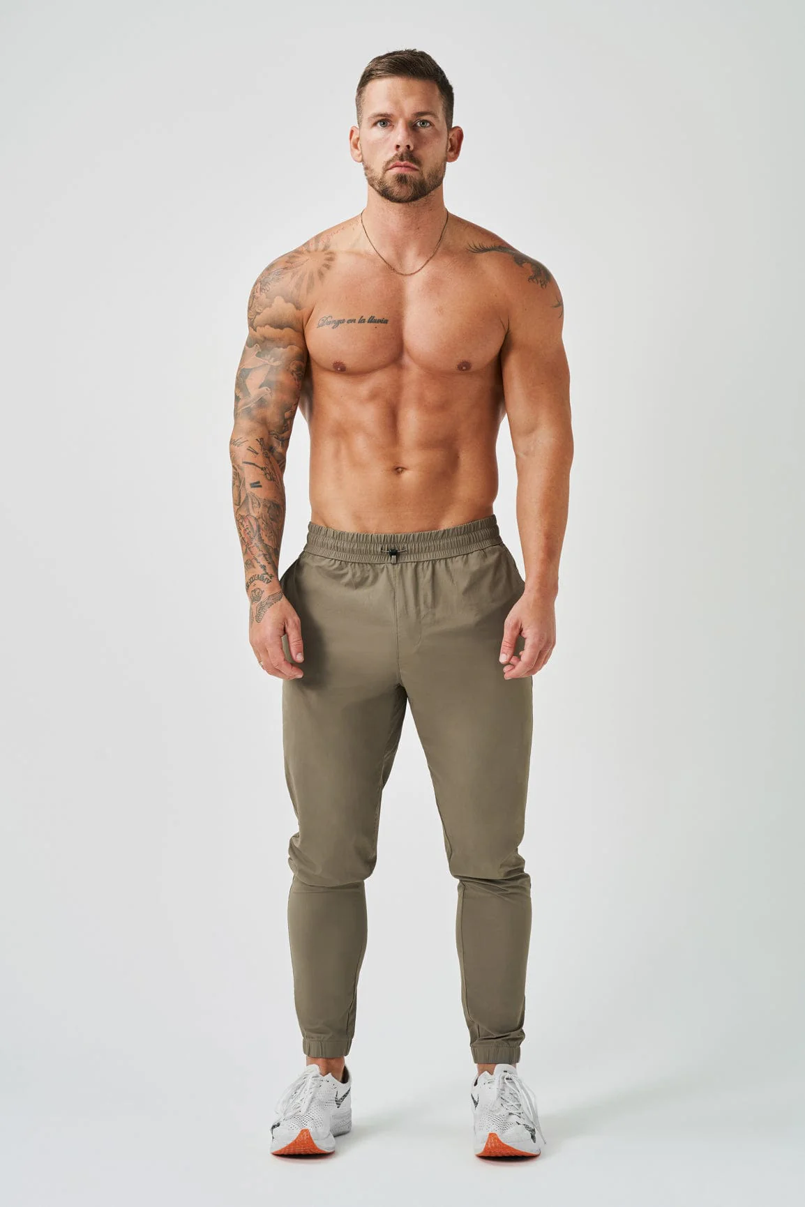 TRACKSUIT JOGGERS - KHAKI - Image 2