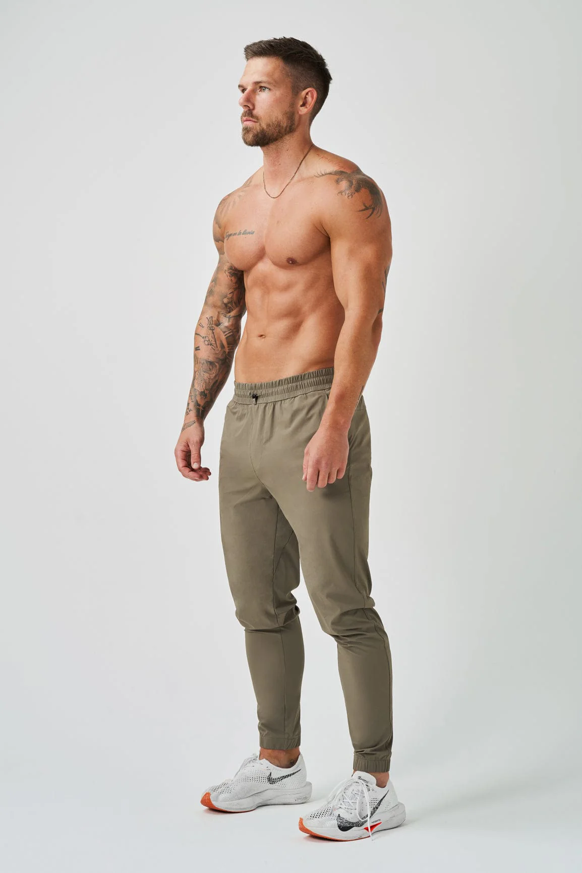 TRACKSUIT JOGGERS - KHAKI - Image 5