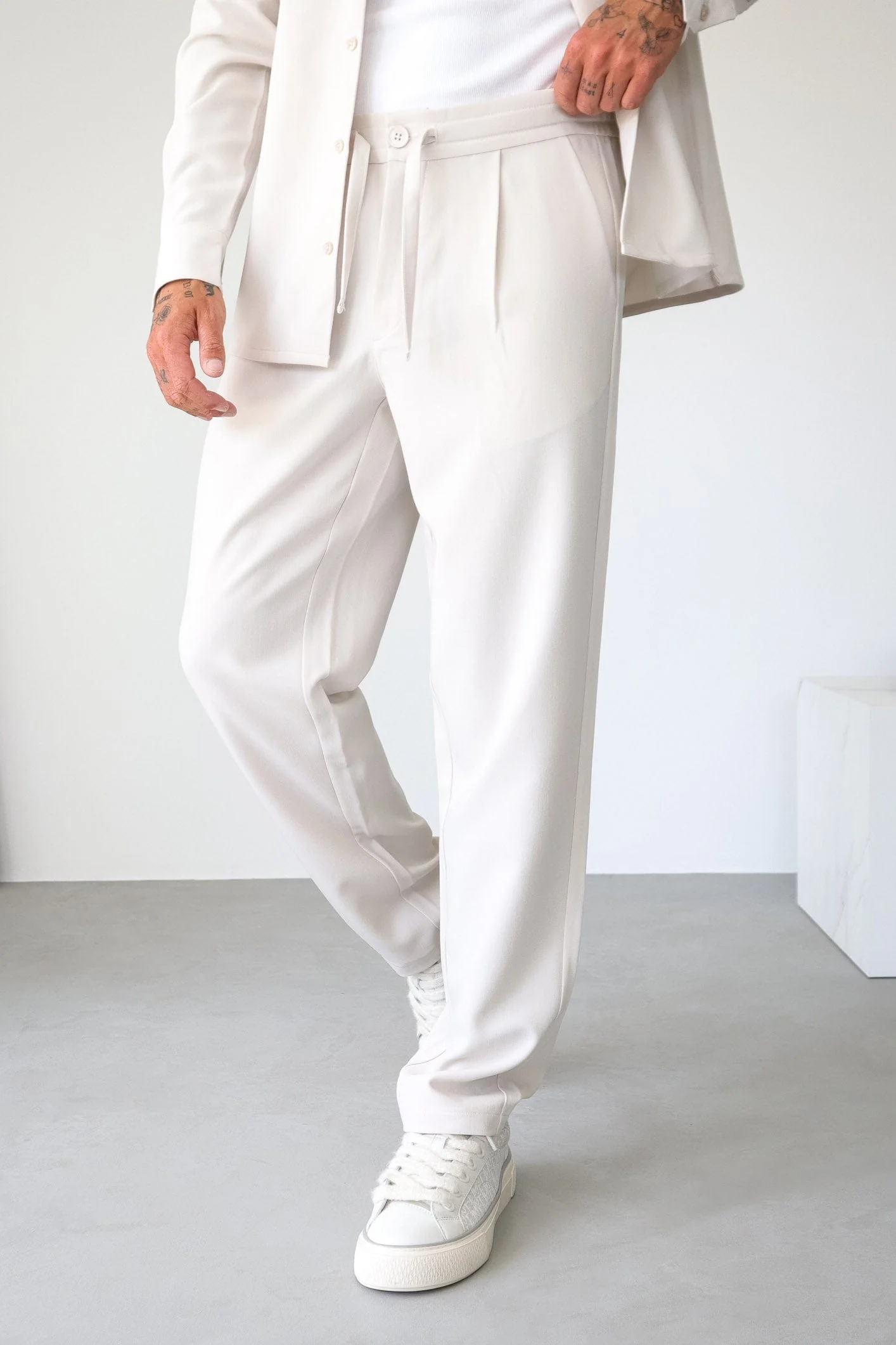 TWIN SET TROUSER - ECRU - Image 7
