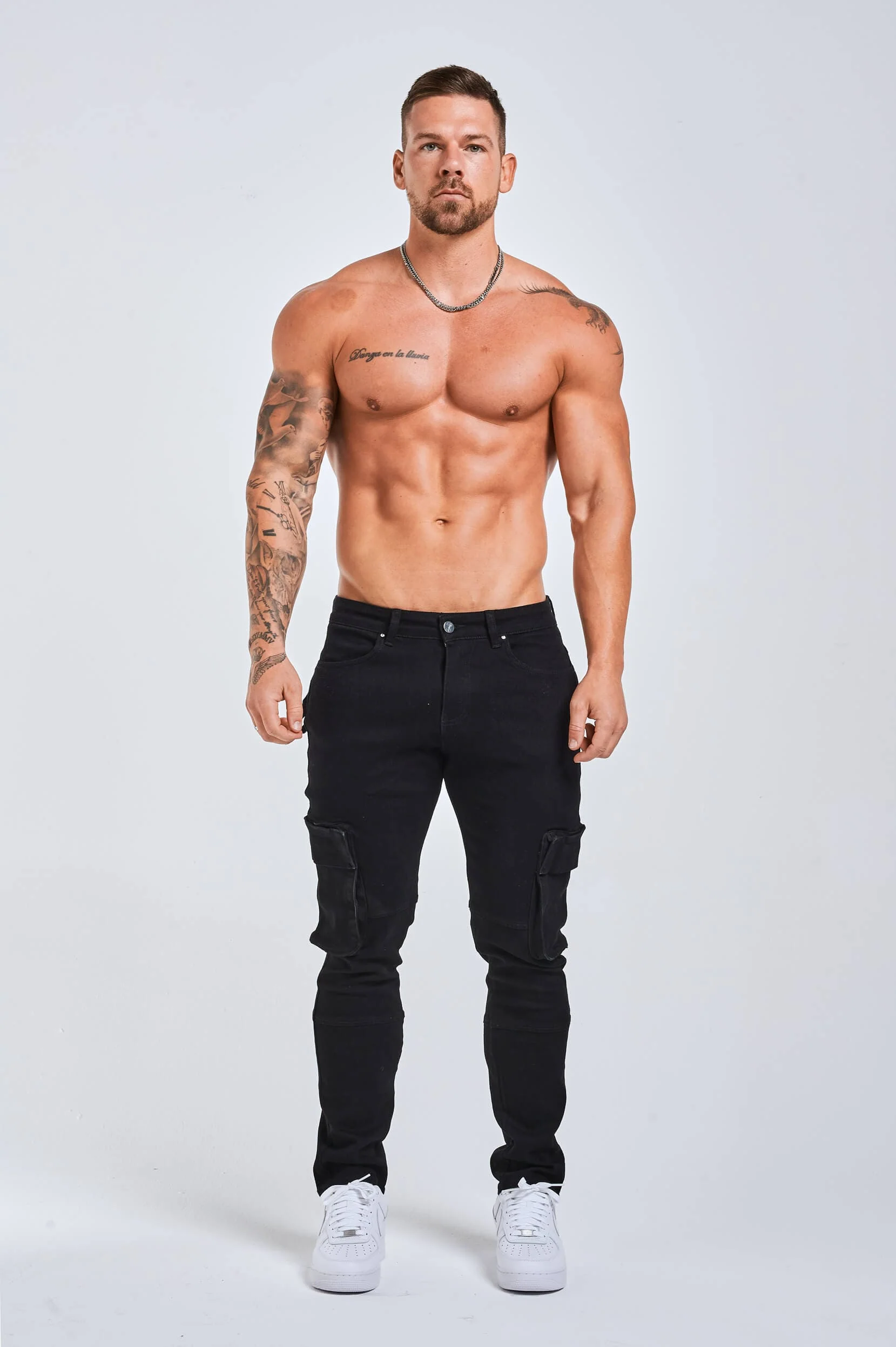 SLIM FIT JEANS 2.0 UTILTY CARPENTER - BLACK - Image 2