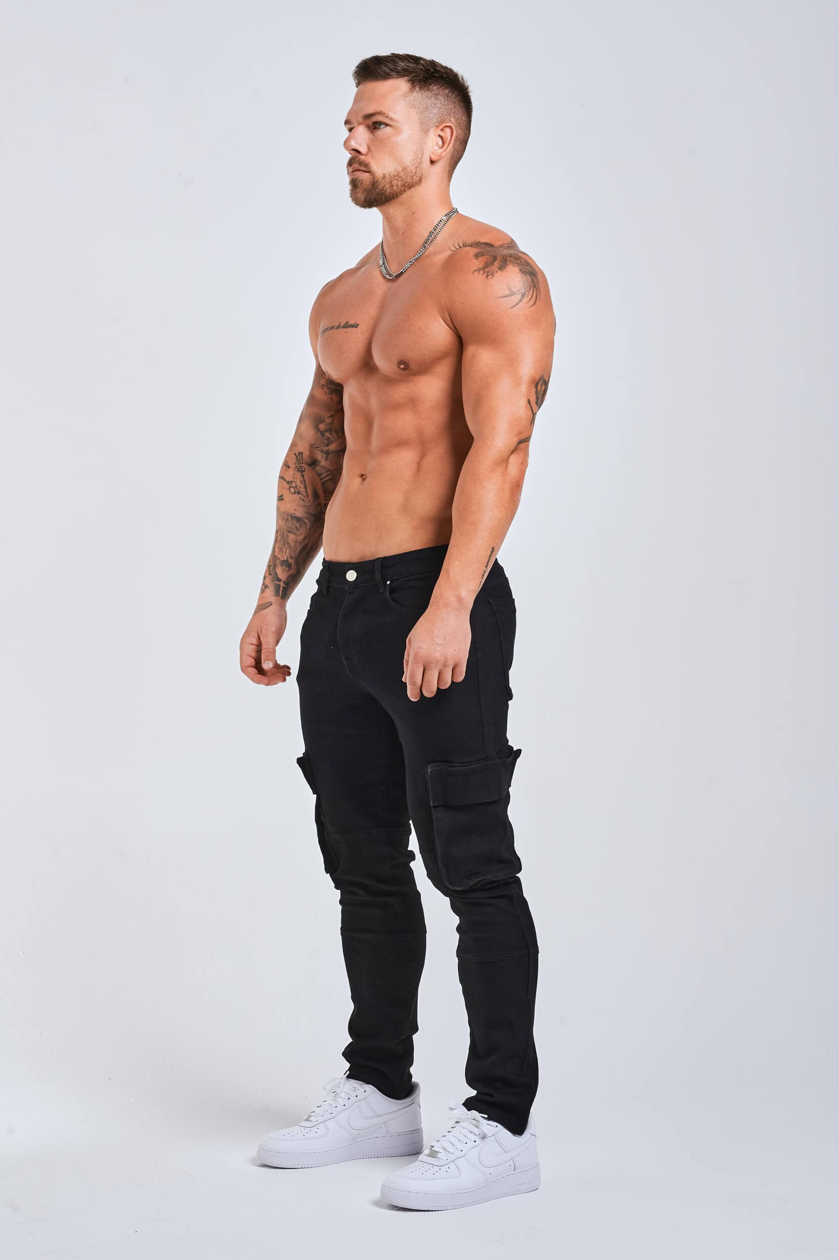 SLIM FIT JEANS 2.0 UTILTY CARPENTER - BLACK - Image 6