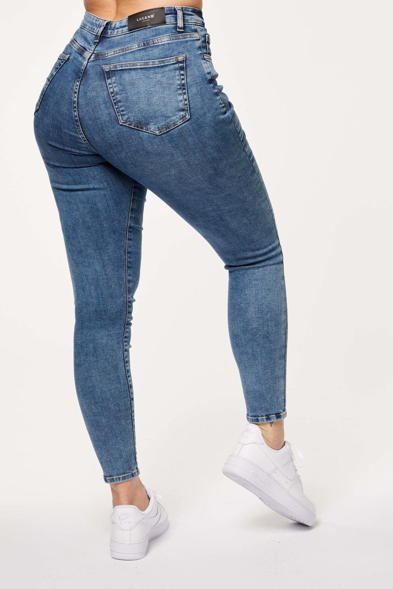 SKINNY JEANS - BLUE DYE - Image 2
